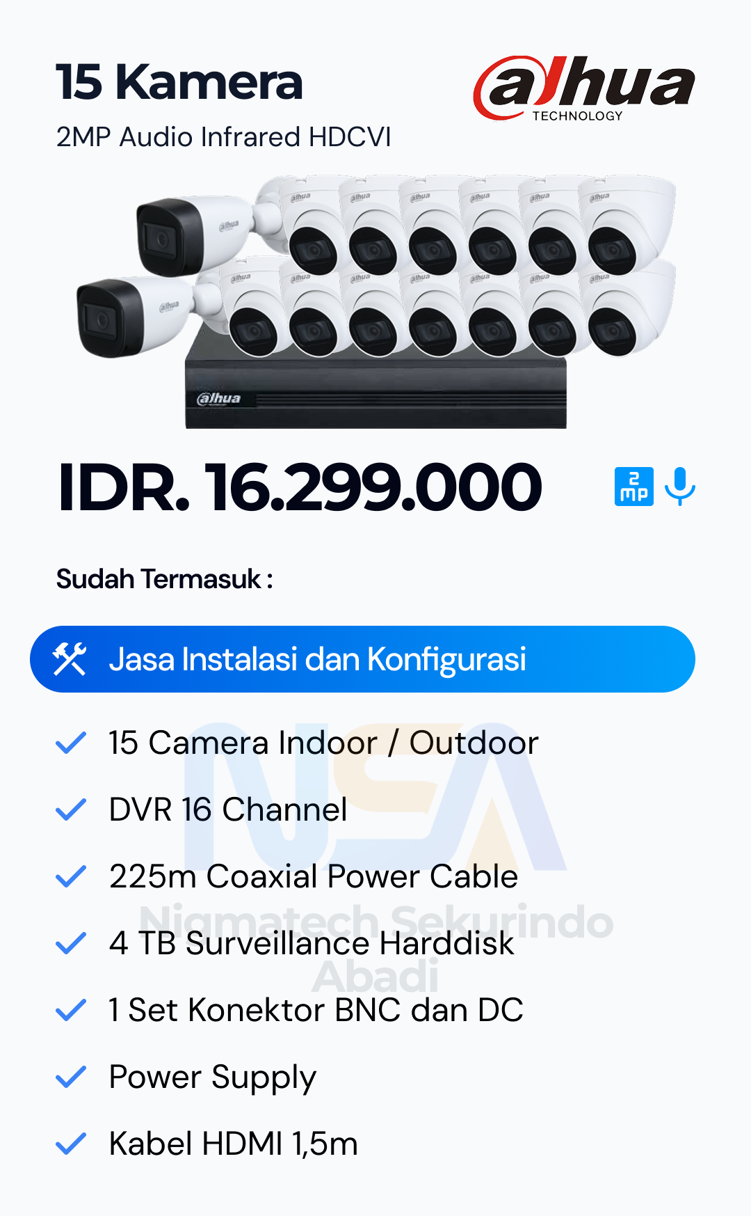 Paket CCTV Dahua 2 Kamera