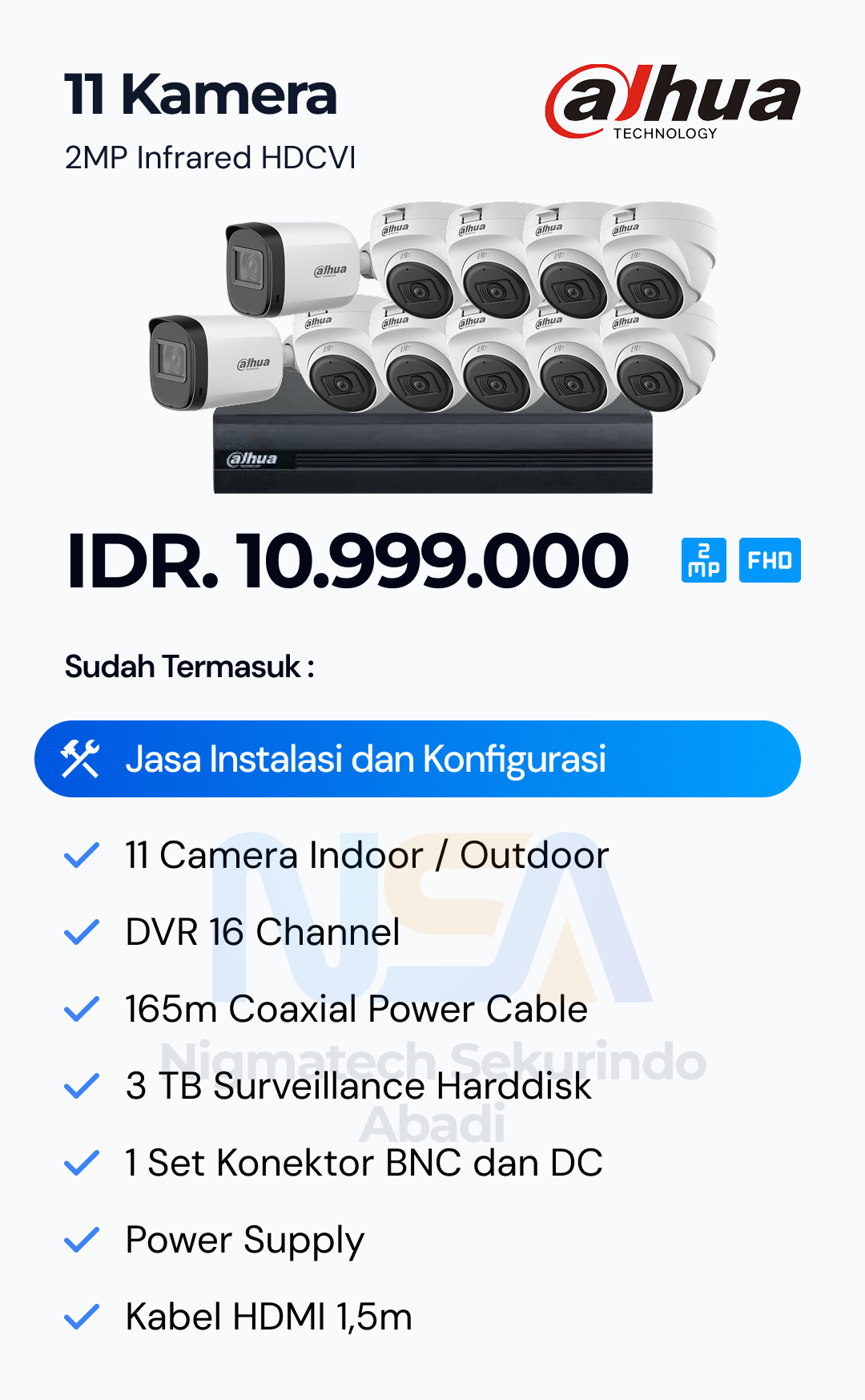 Paket CCTV Dahua 2 Kamera