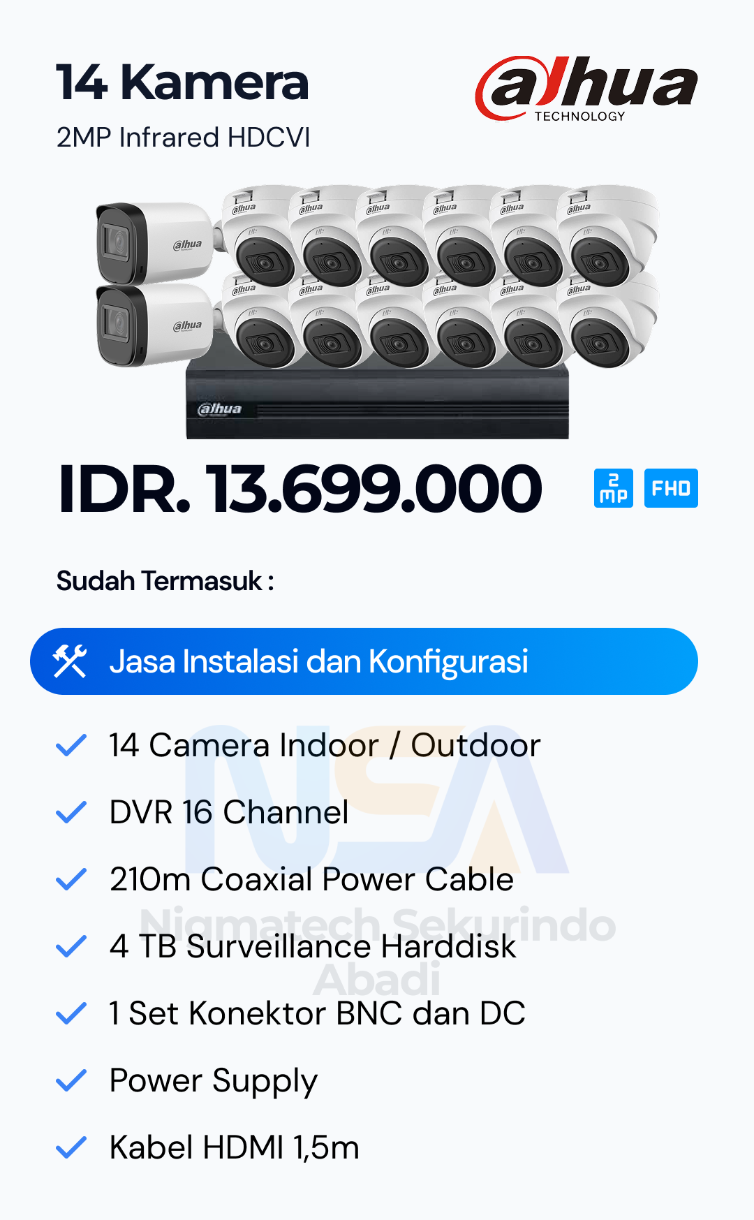 Paket CCTV Dahua 2 Kamera