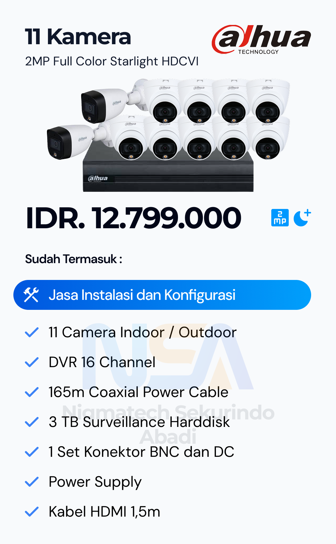 Paket CCTV Dahua 2 Kamera