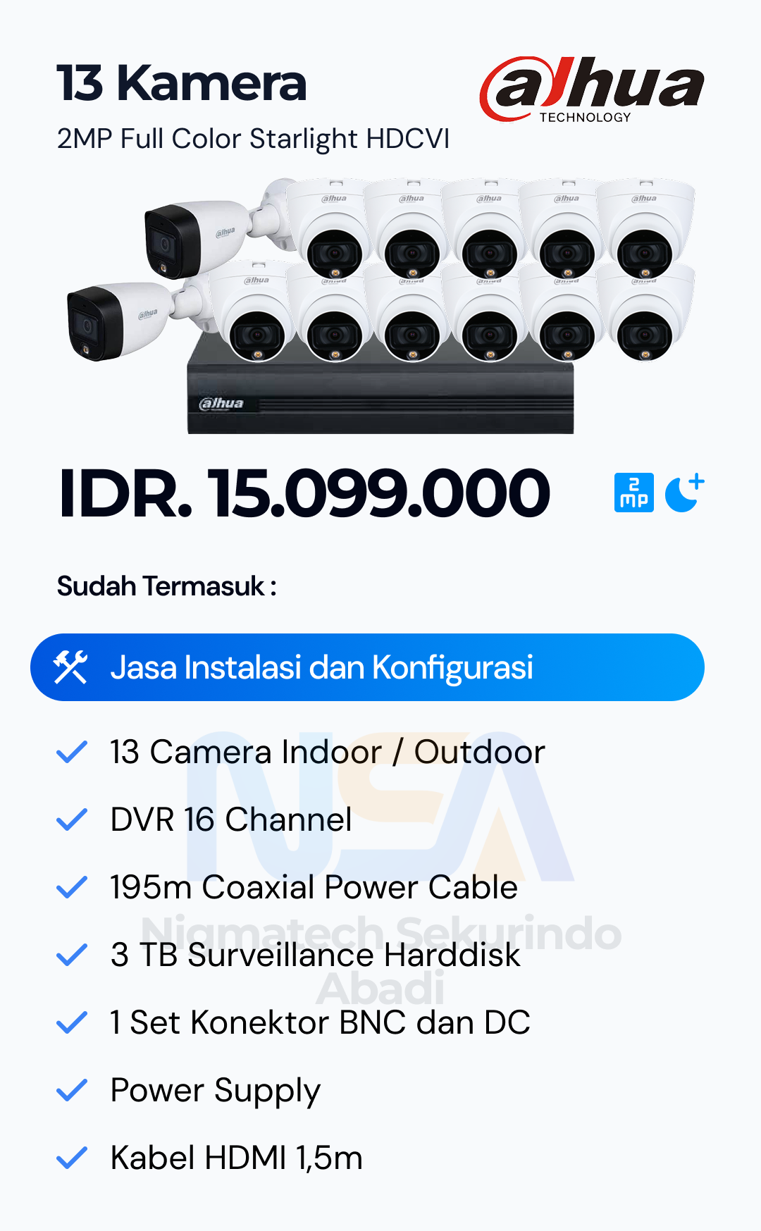 Paket CCTV Dahua 2 Kamera