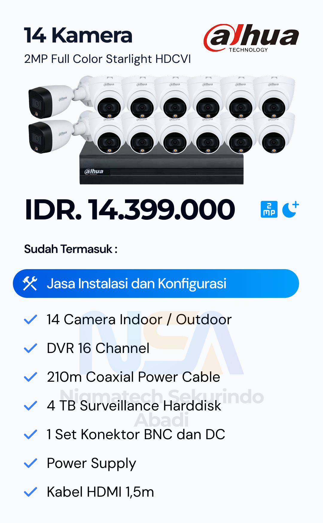 Paket CCTV Dahua 2 Kamera