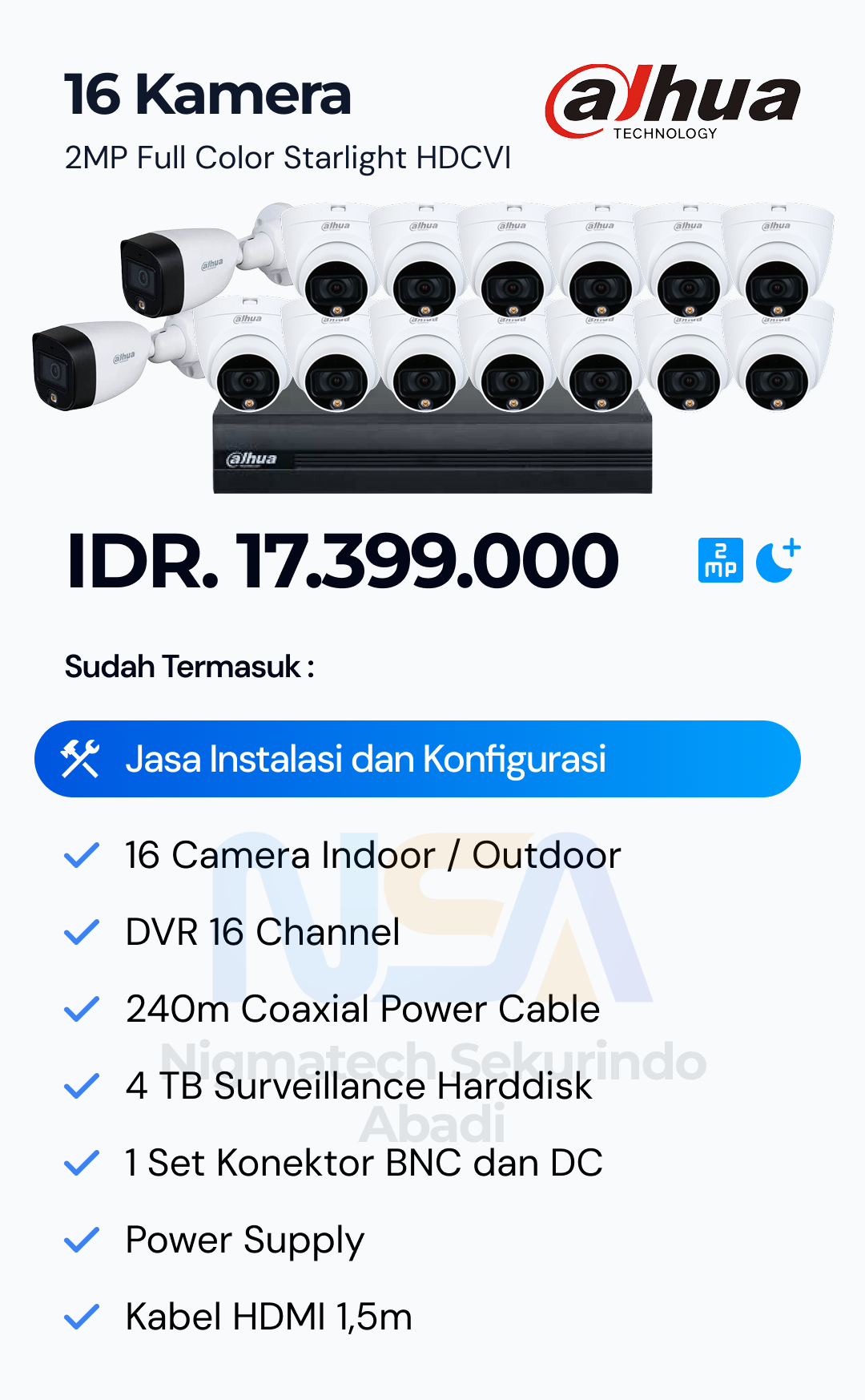Paket CCTV Dahua 2 Kamera