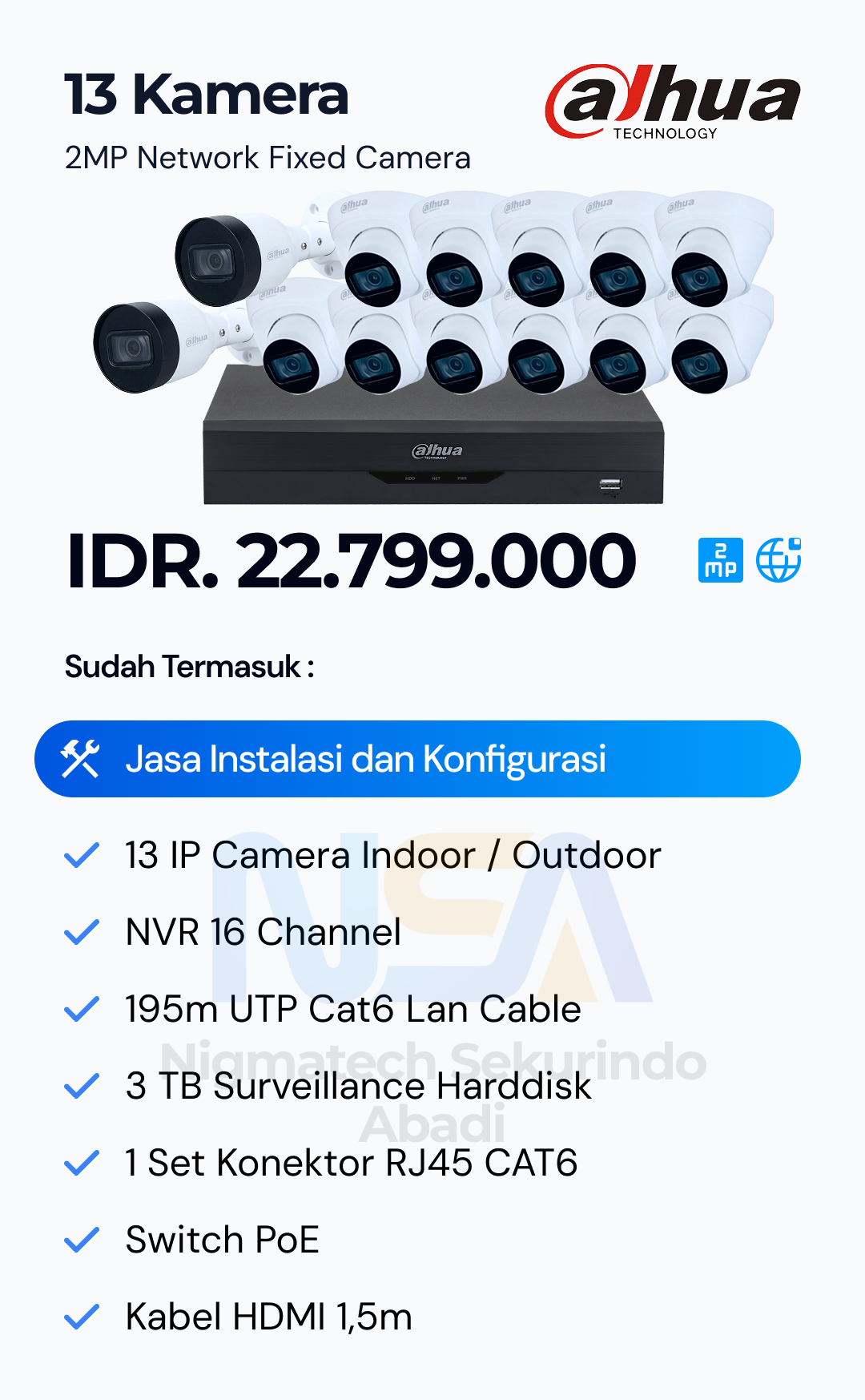 Paket CCTV Dahua 2 Kamera