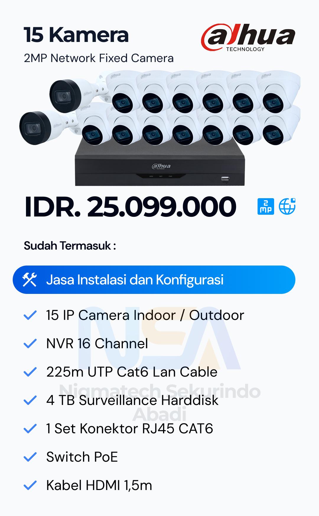 Paket CCTV Dahua 2 Kamera