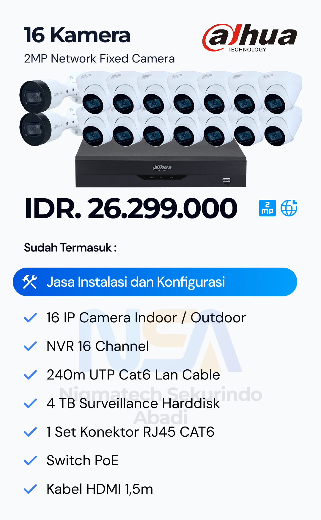 Paket CCTV Dahua 2 Kamera