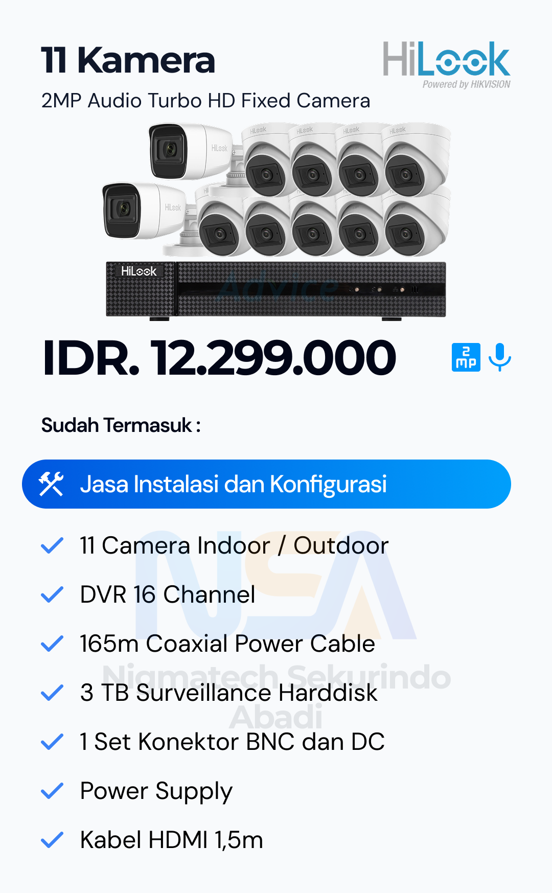 Paket CCTV Hilook 2 Kamera