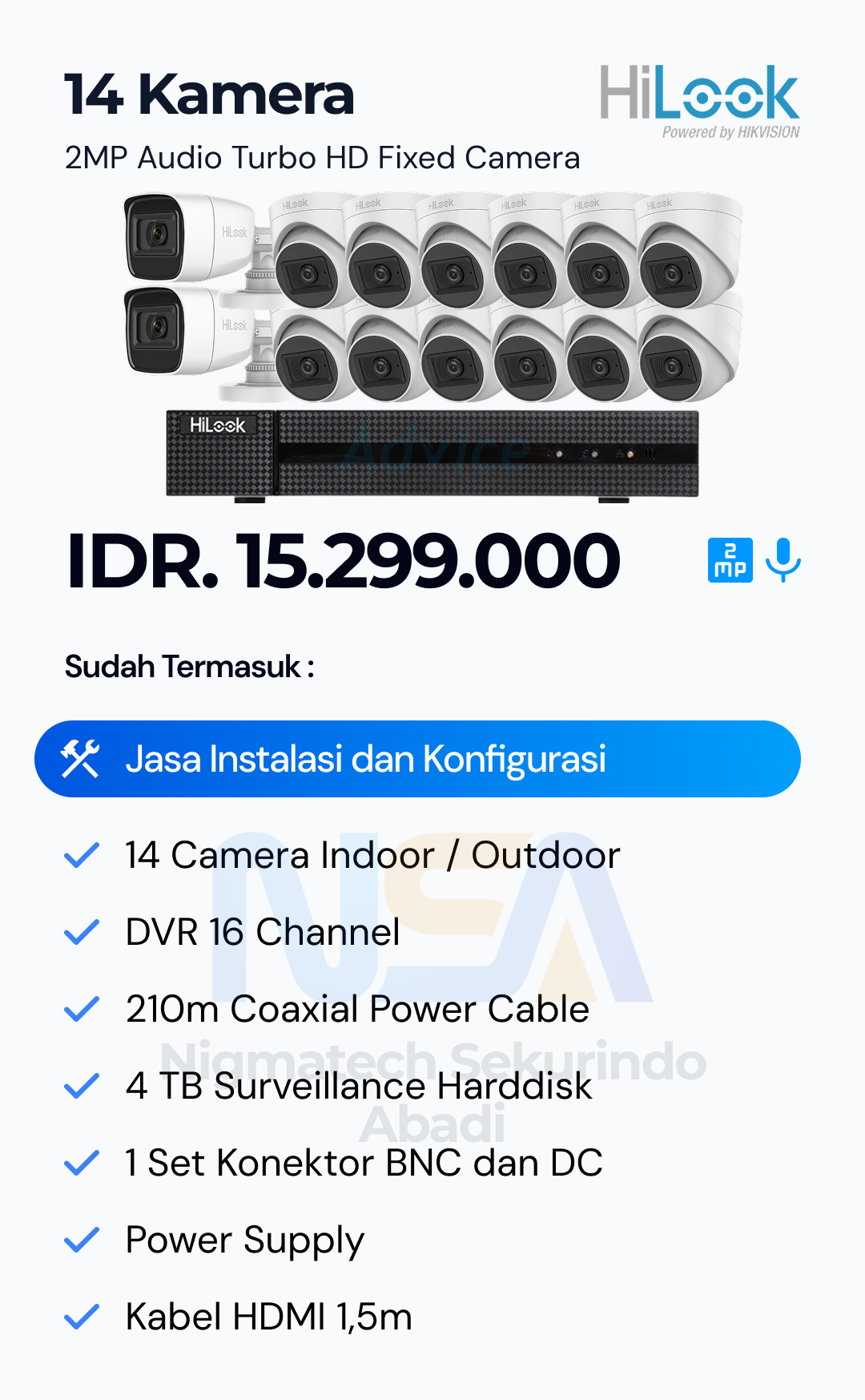 Paket CCTV Hilook 2 Kamera