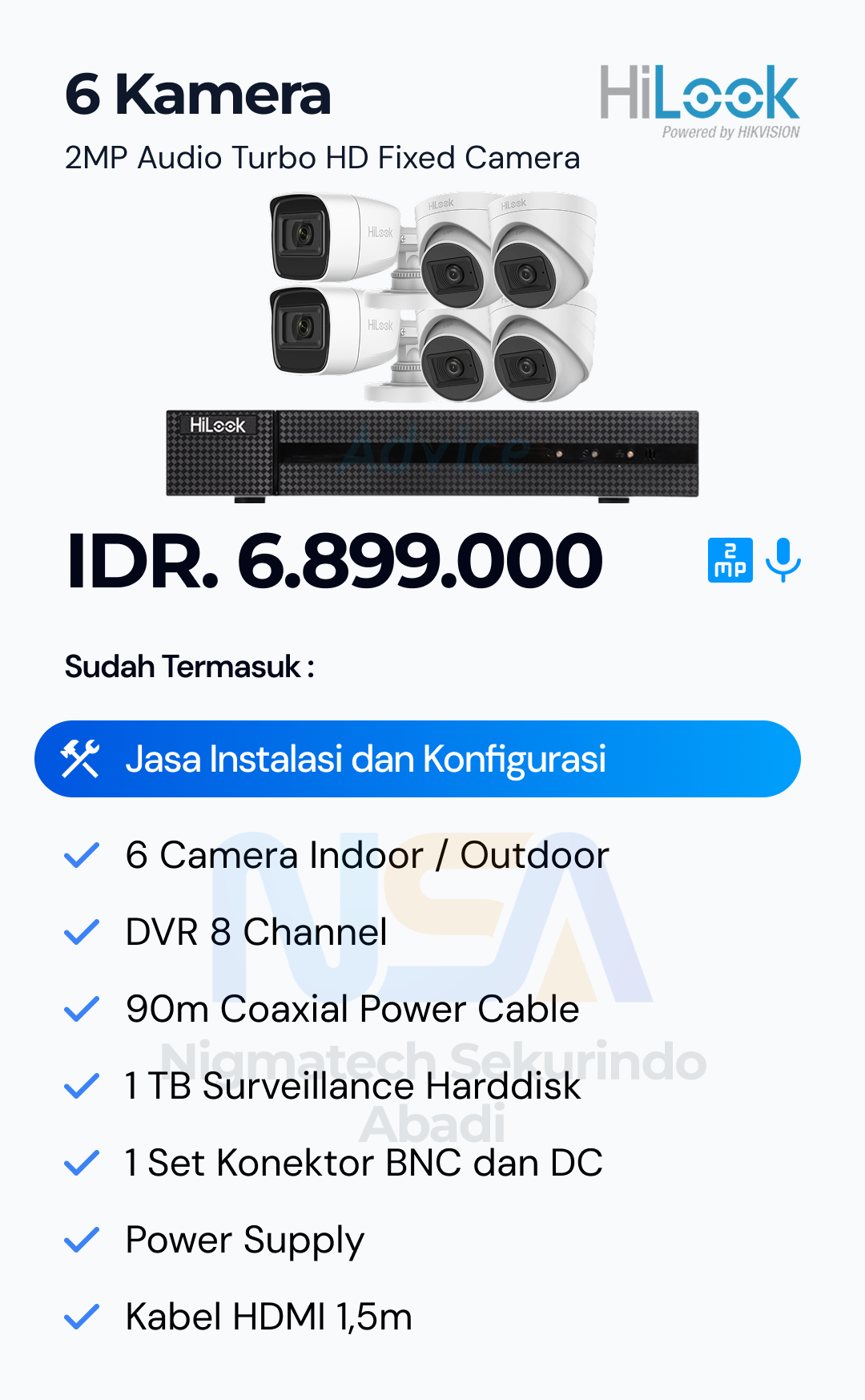 Paket CCTV Hilook 2 Kamera