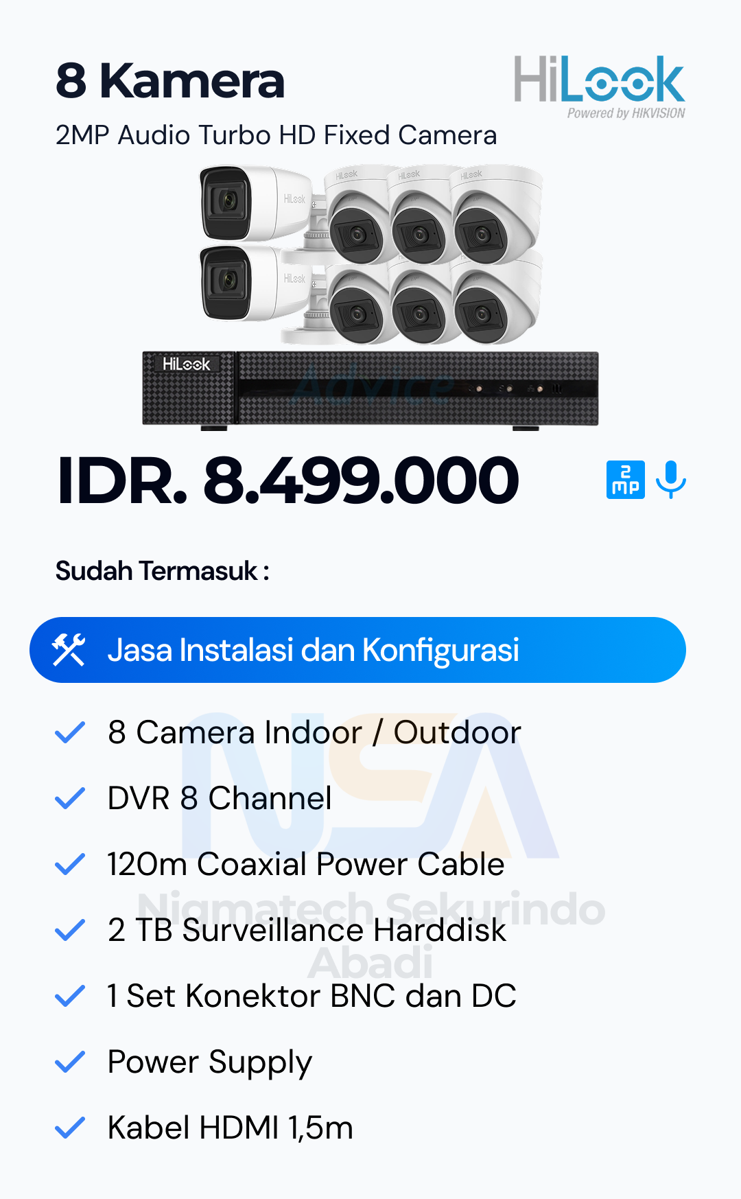 Paket CCTV Hilook 2 Kamera