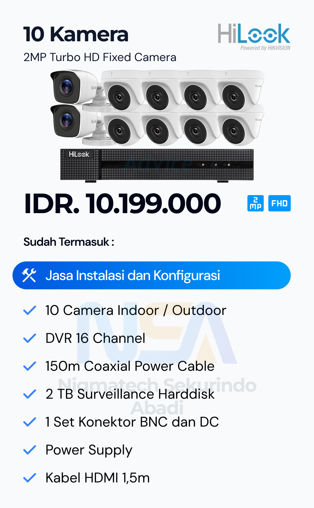 Paket CCTV Hilook 2 Kamera