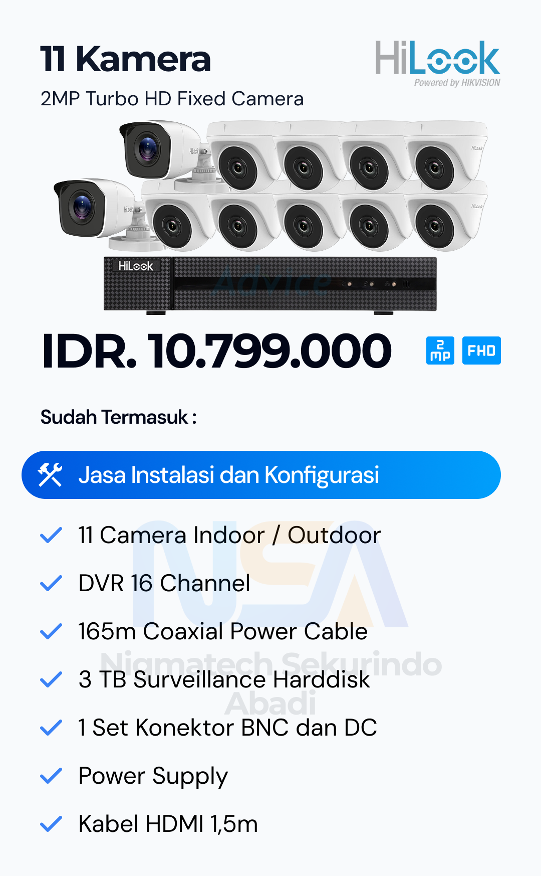 Paket CCTV Hilook 2 Kamera