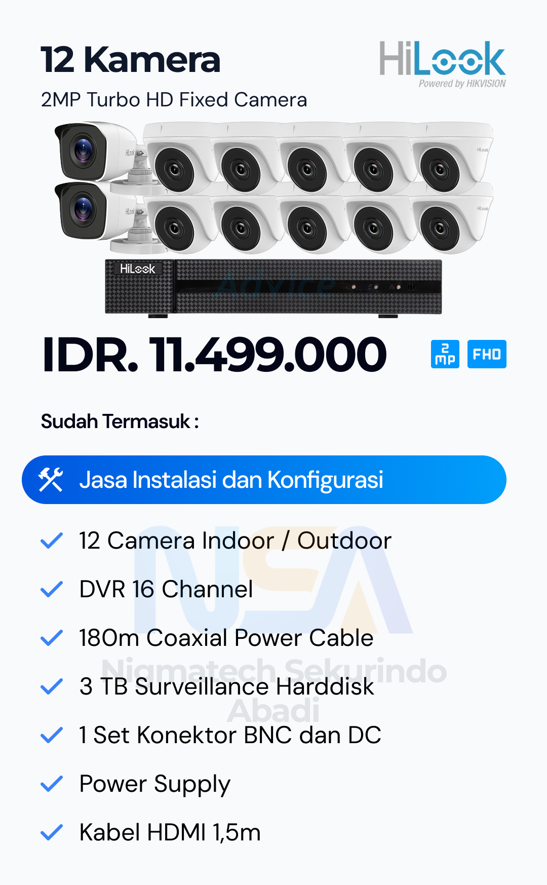 Paket CCTV Hilook 2 Kamera