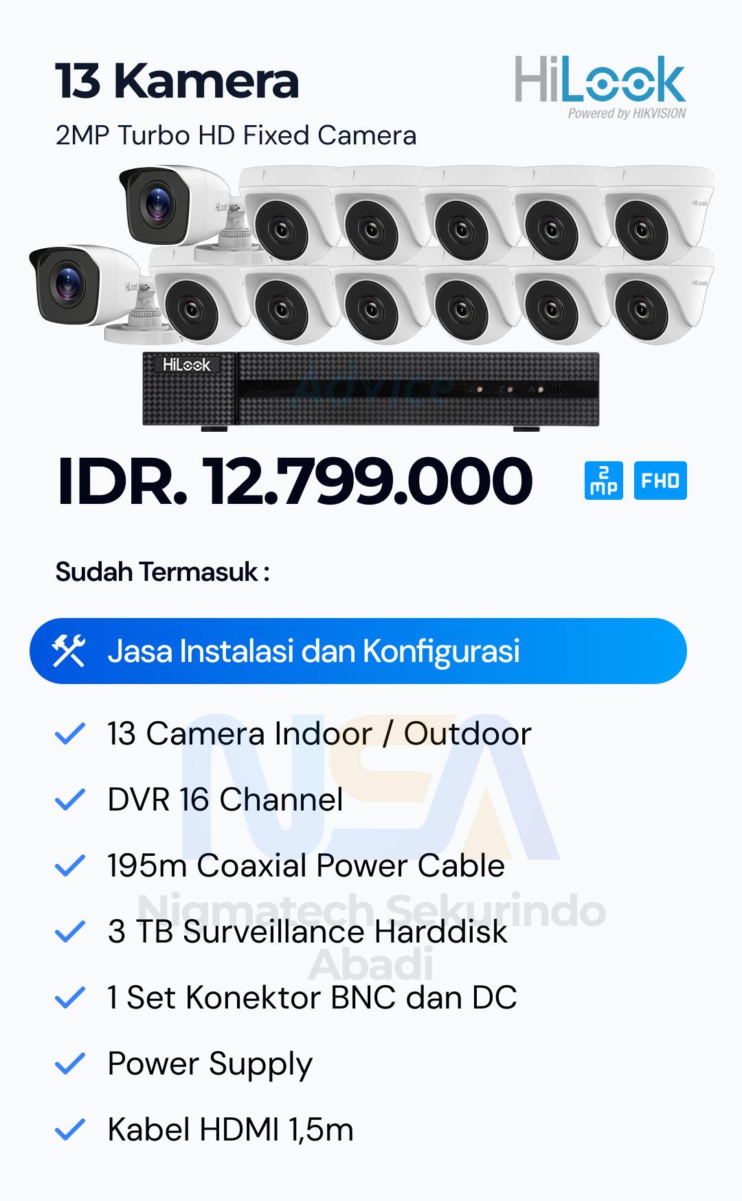 Paket CCTV Hilook 2 Kamera