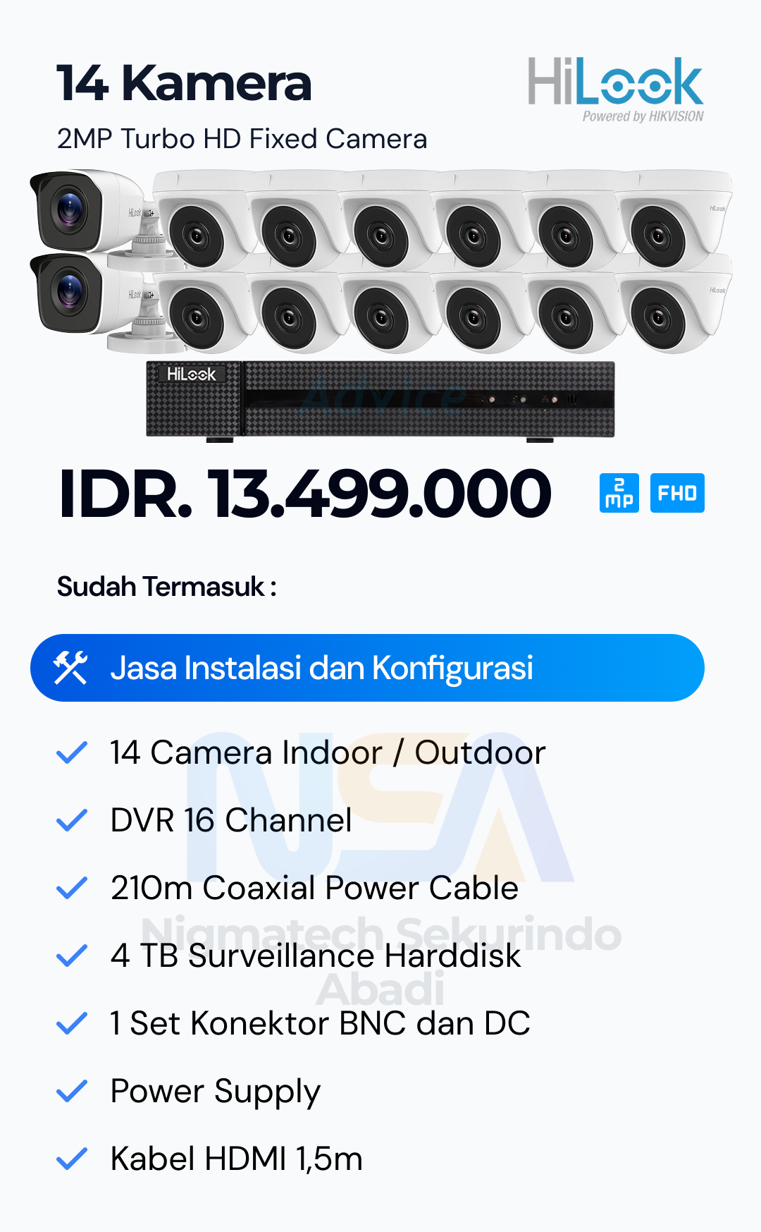 Paket CCTV Hilook 2 Kamera
