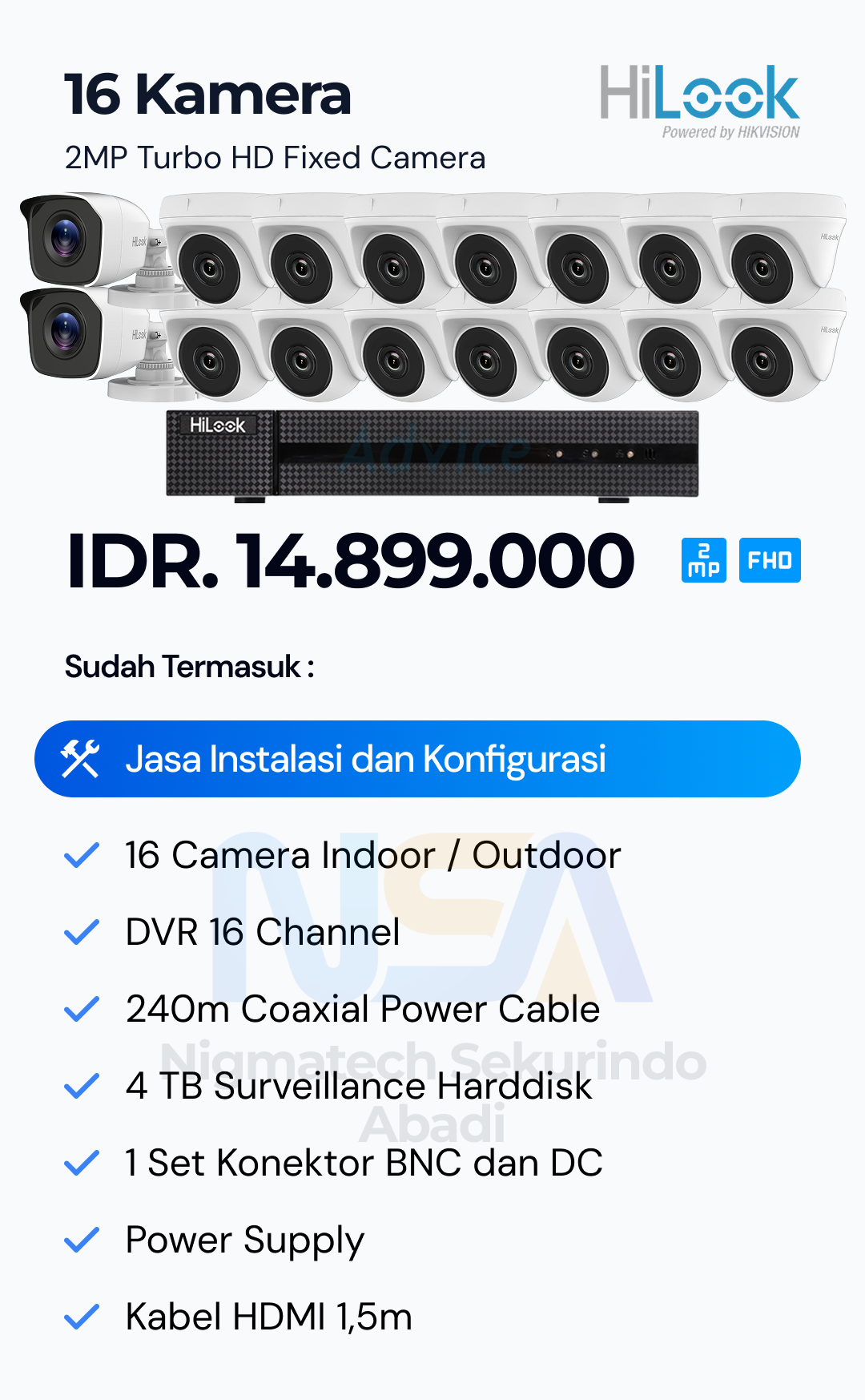 Paket CCTV Hilook 2 Kamera