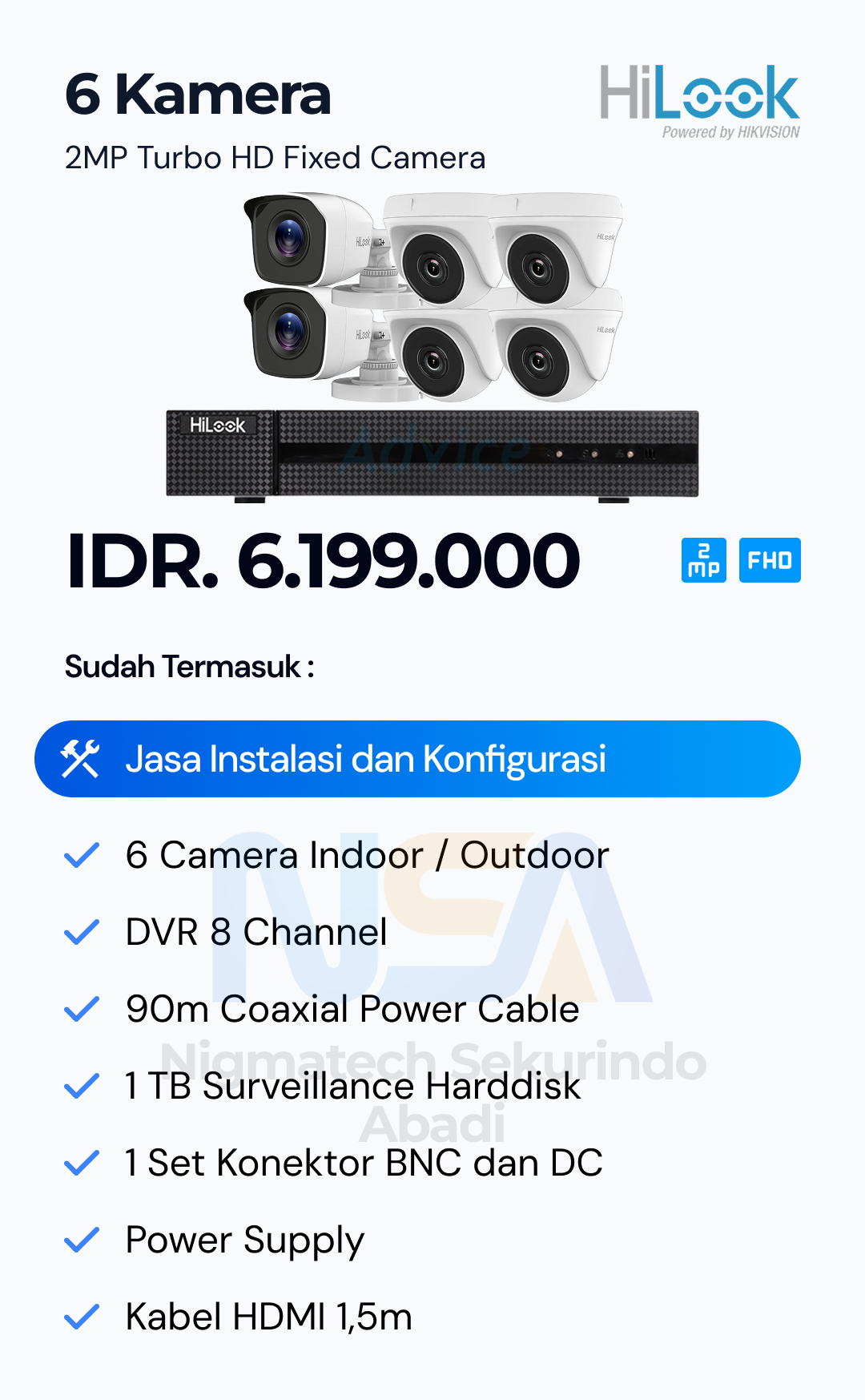 Paket CCTV Hilook 2 Kamera