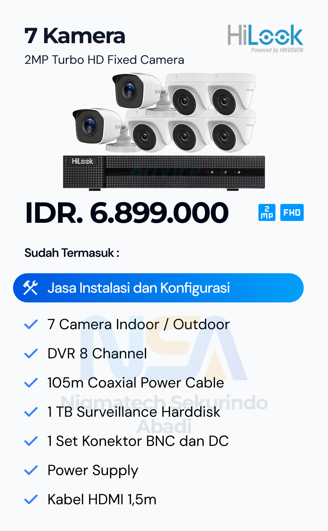 Paket CCTV Hilook 2 Kamera