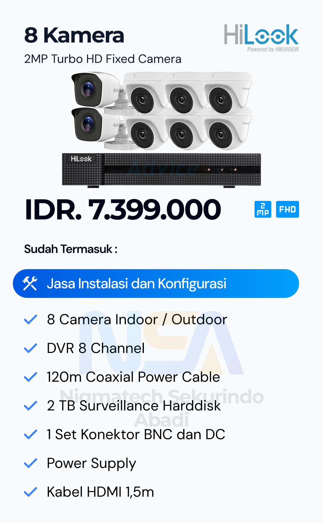 Paket CCTV Hilook 2 Kamera