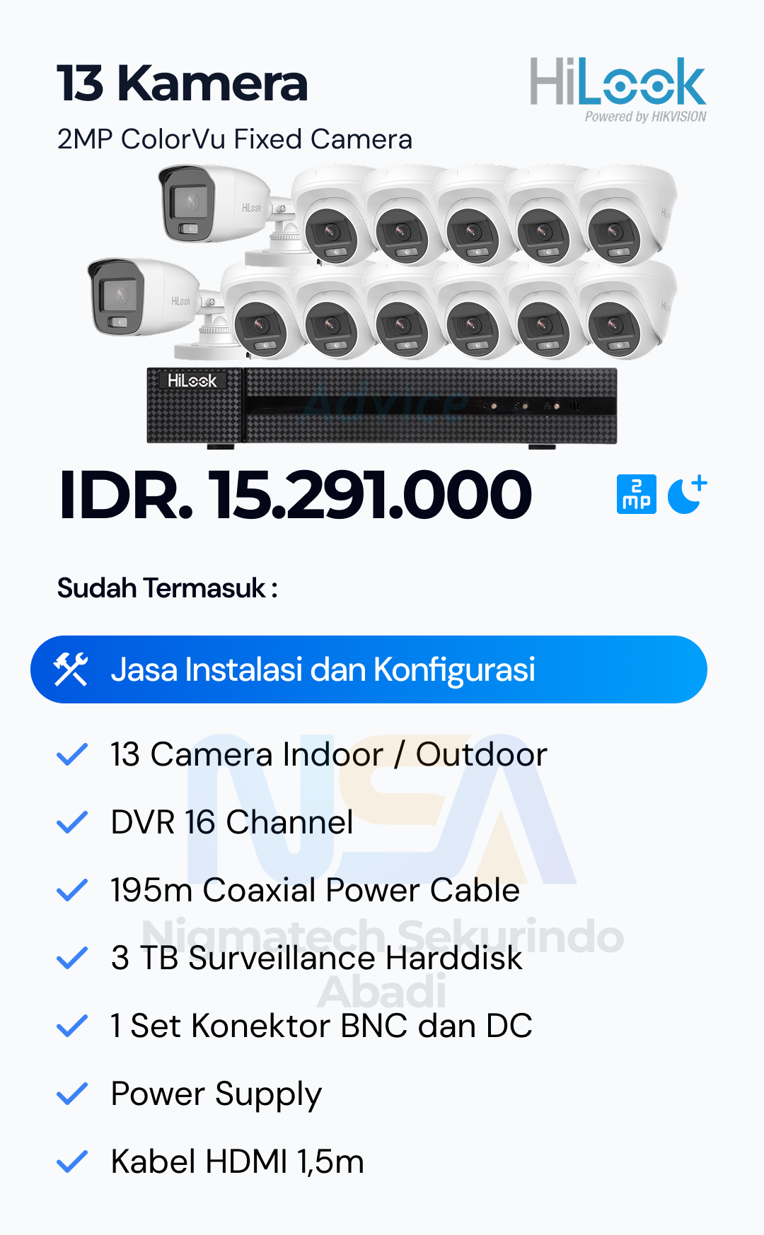 Paket CCTV Hilook 2 Kamera