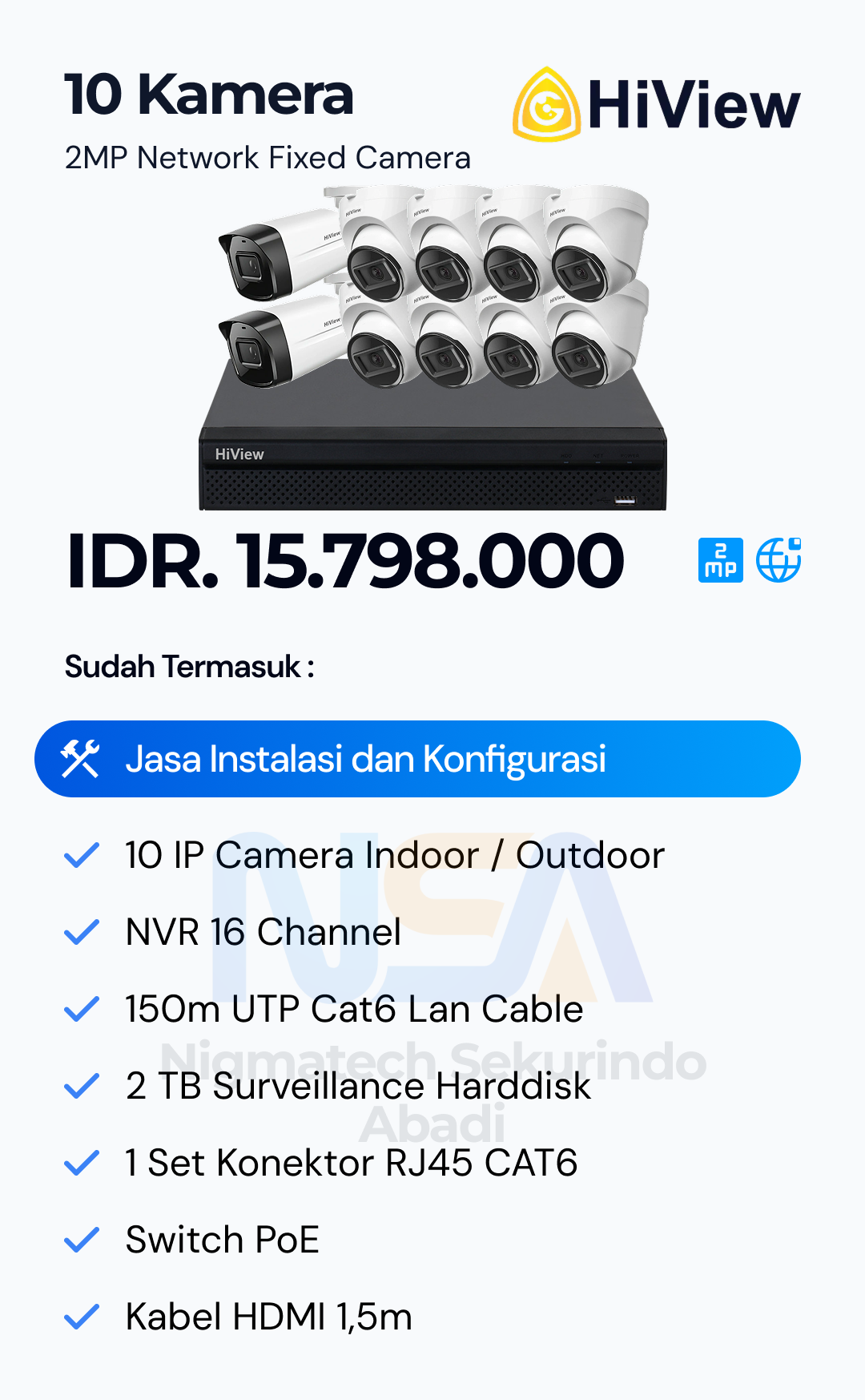 Paket CCTV HiView 2 Kamera