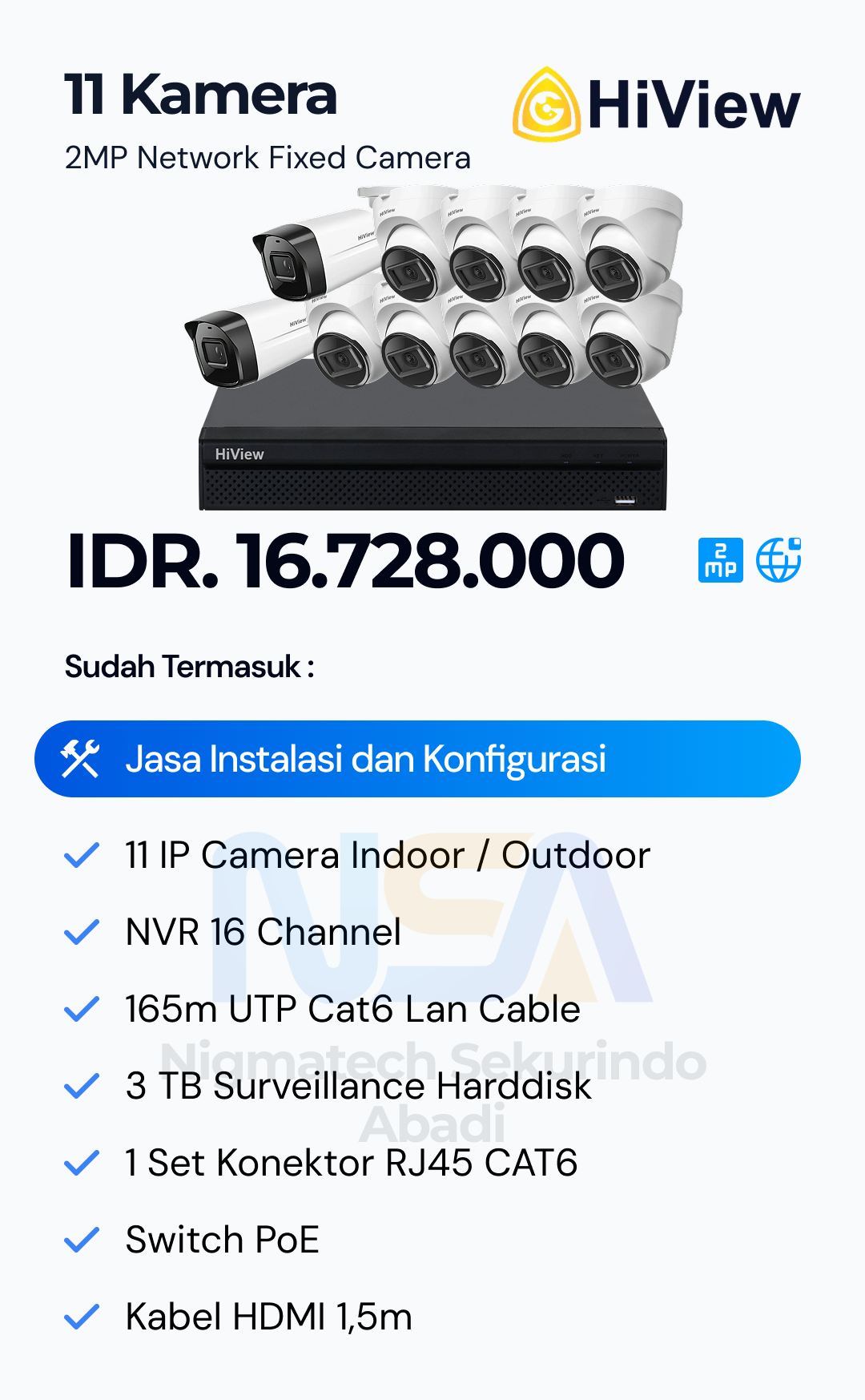 Paket CCTV HiView 2 Kamera