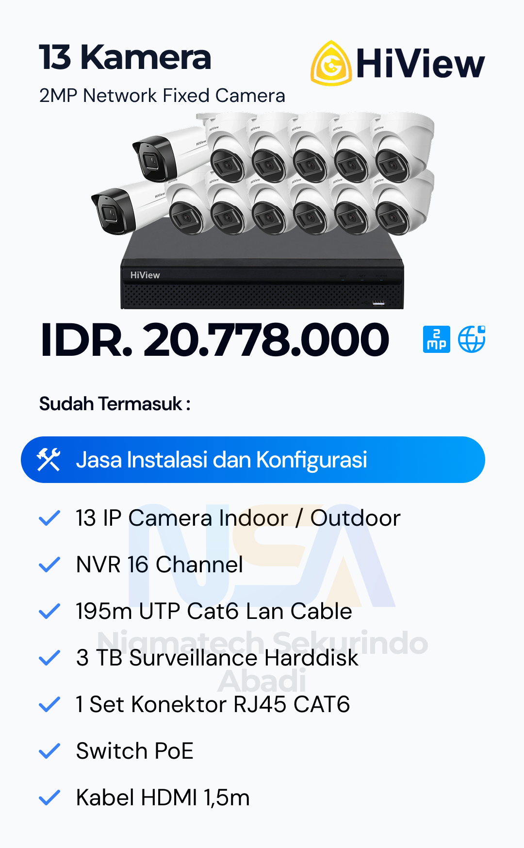 Paket CCTV HiView 2 Kamera