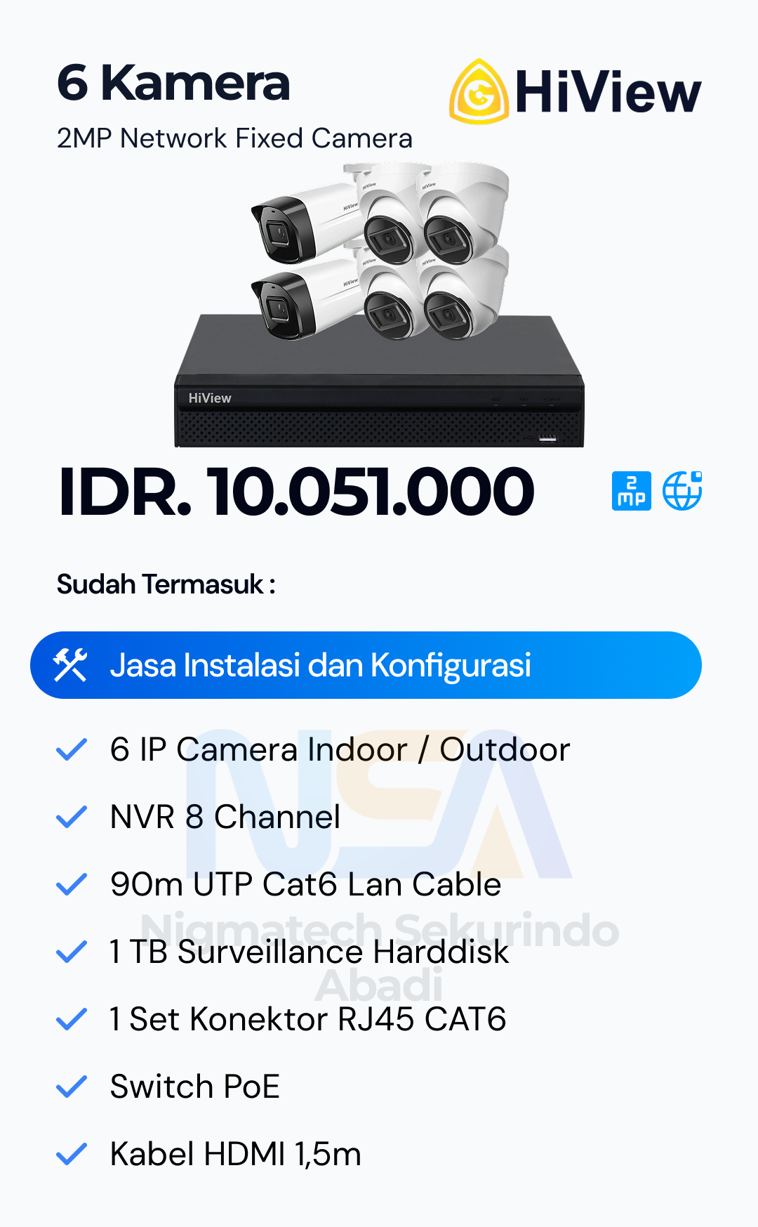 Paket CCTV HiView 2 Kamera