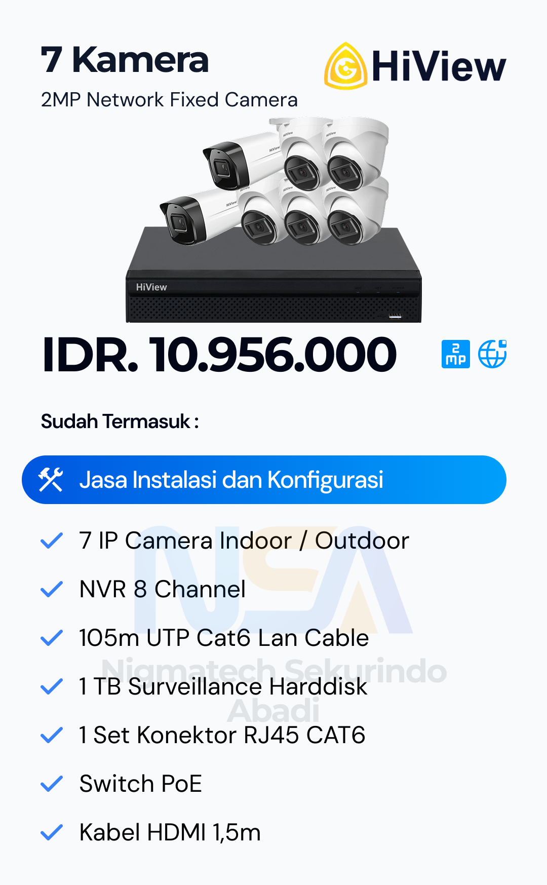 Paket CCTV HiView 2 Kamera