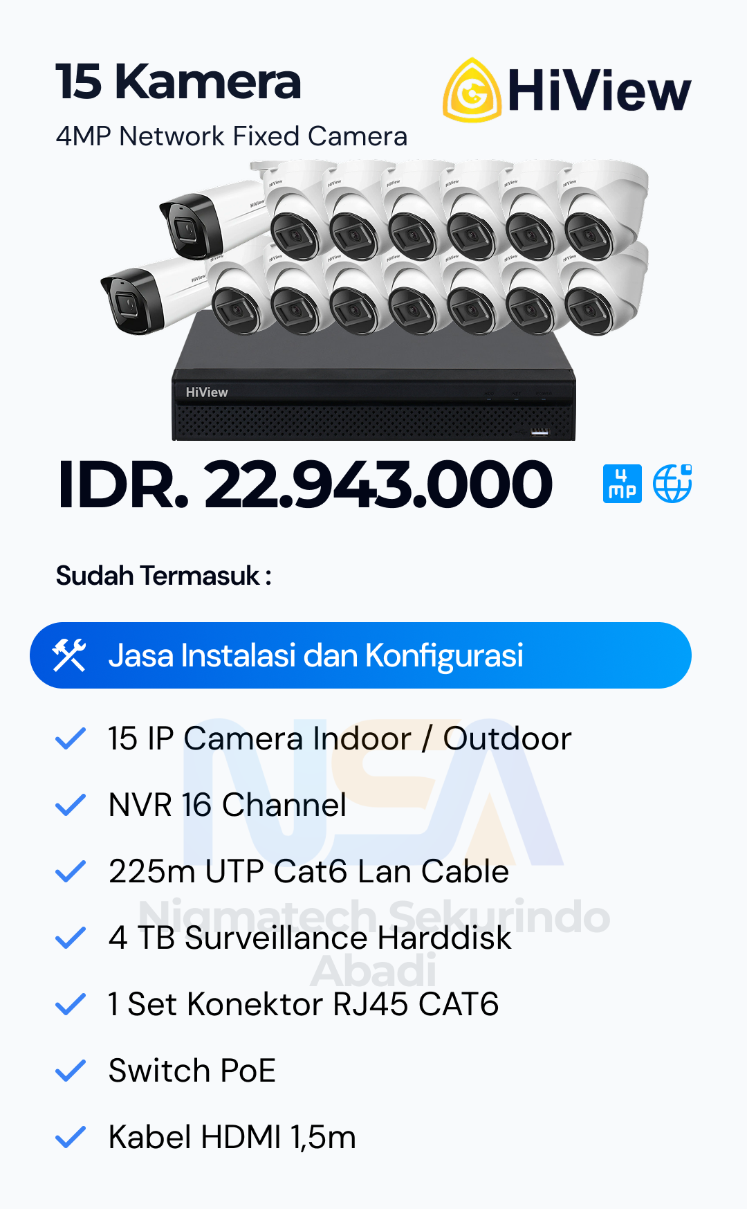 Paket CCTV HiView 2 Kamera