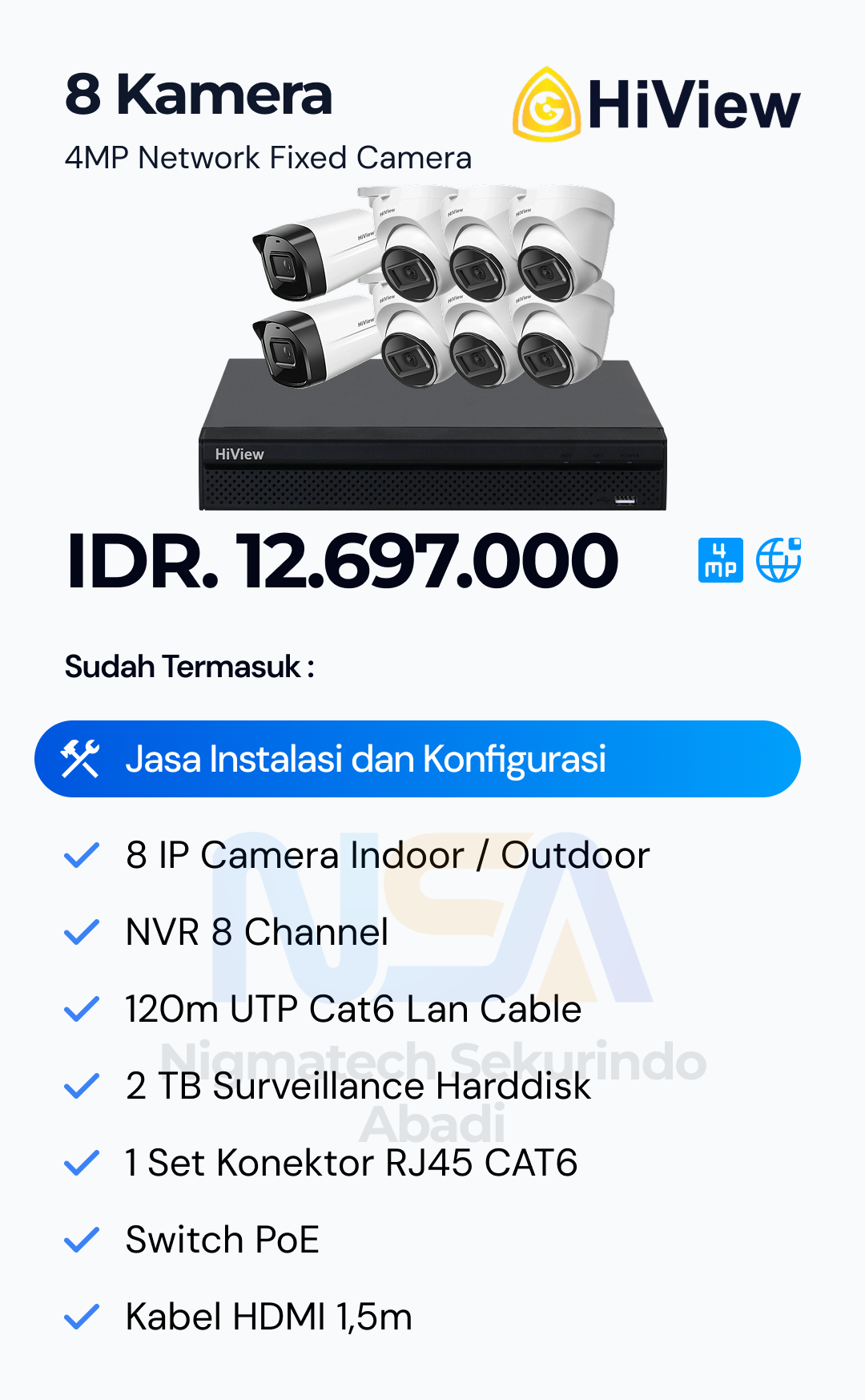 Paket CCTV HiView 2 Kamera