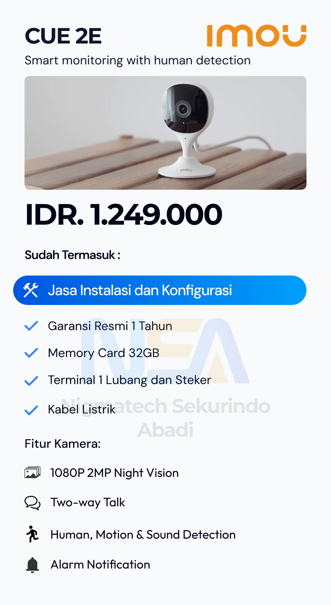Paket CCTV Imou 2 Kamera