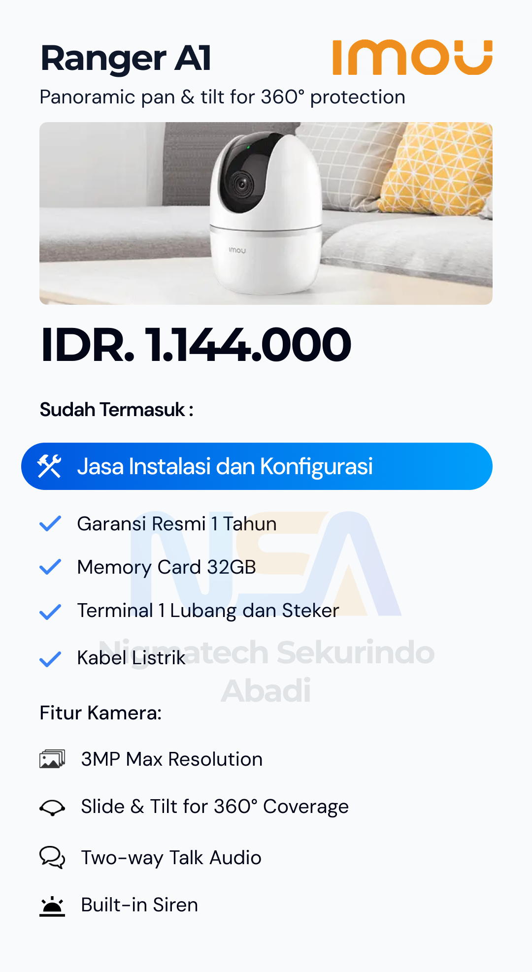 Paket CCTV Imou 2 Kamera