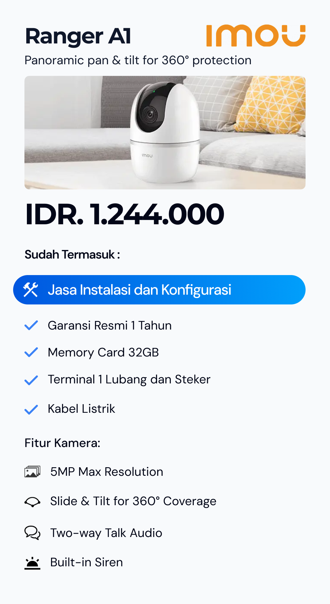 Paket CCTV Imou 2 Kamera