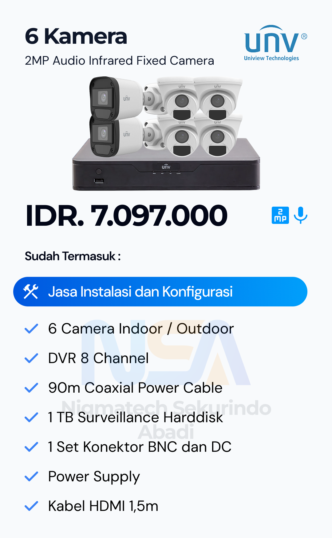 Paket CCTV Unv 2 Kamera