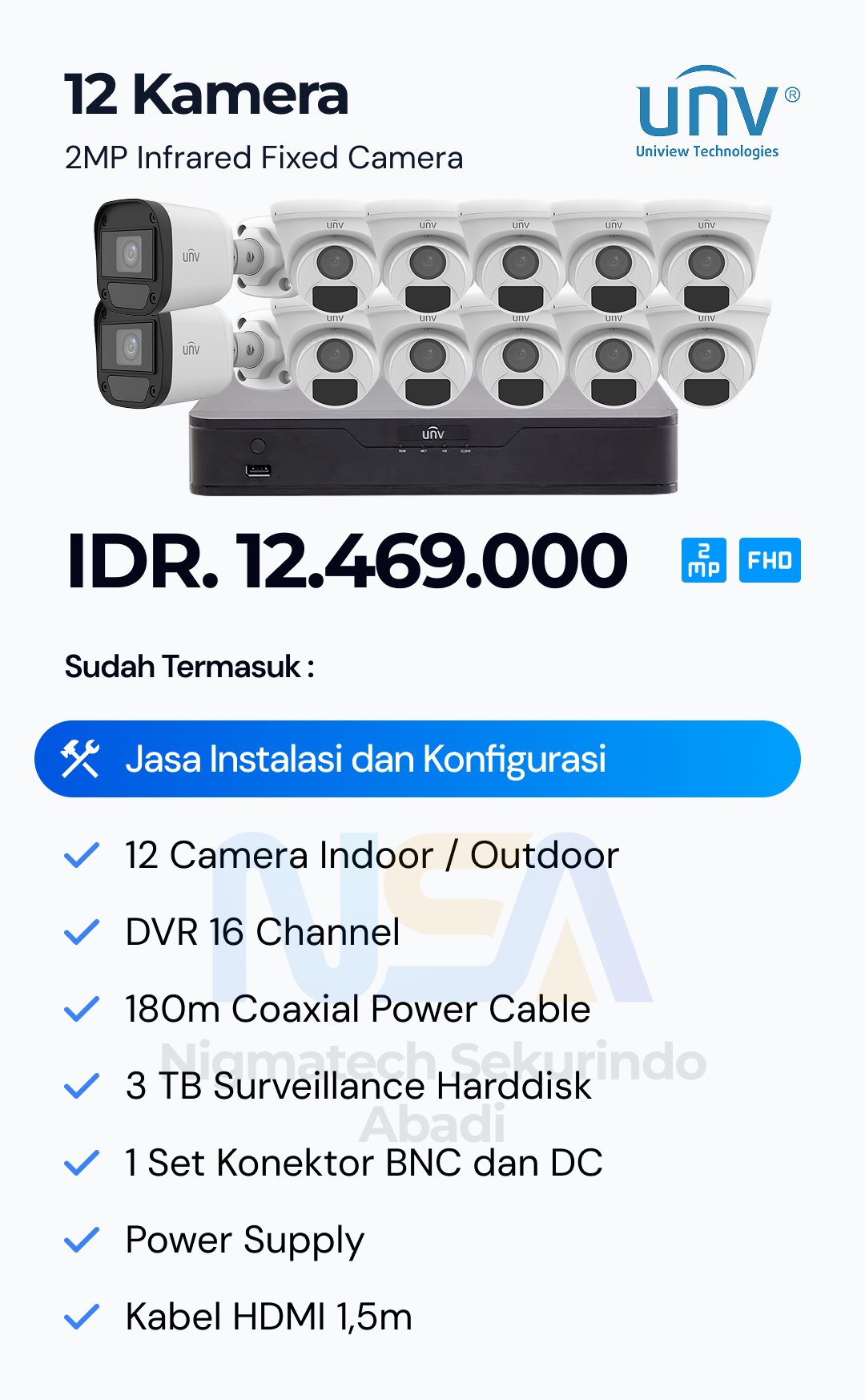 Paket CCTV Unv 2 Kamera