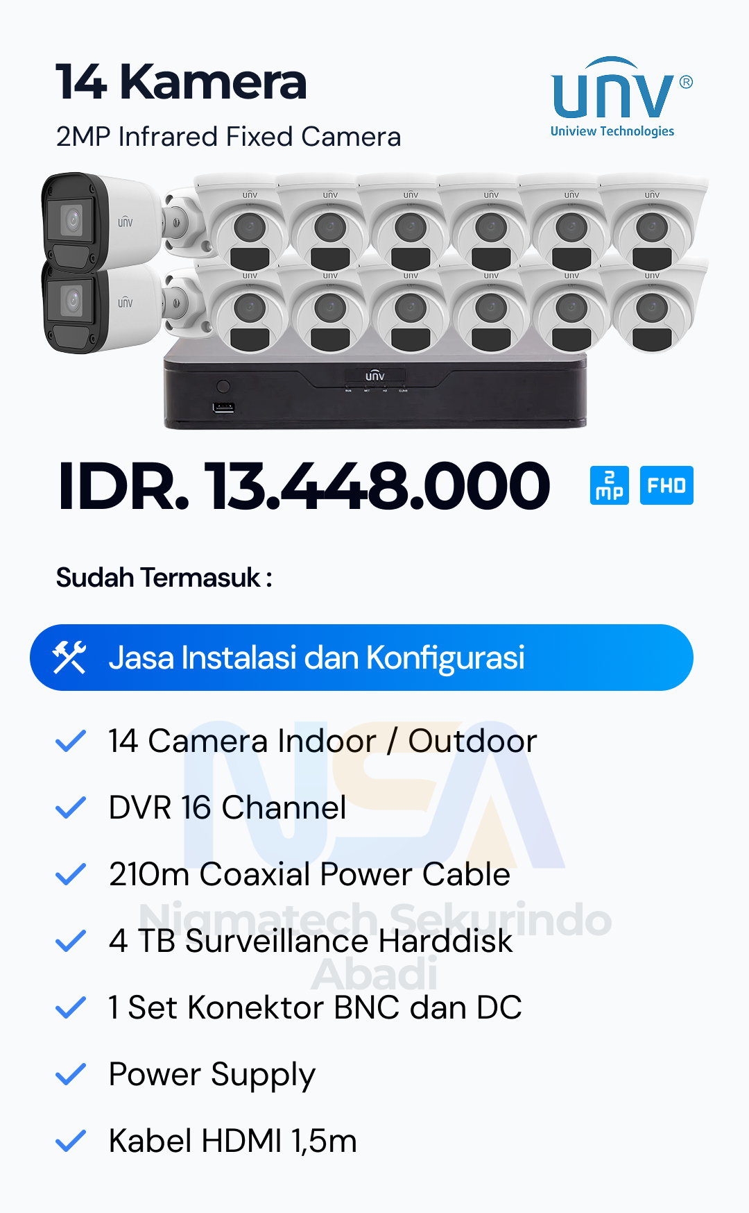 Paket CCTV Unv 2 Kamera