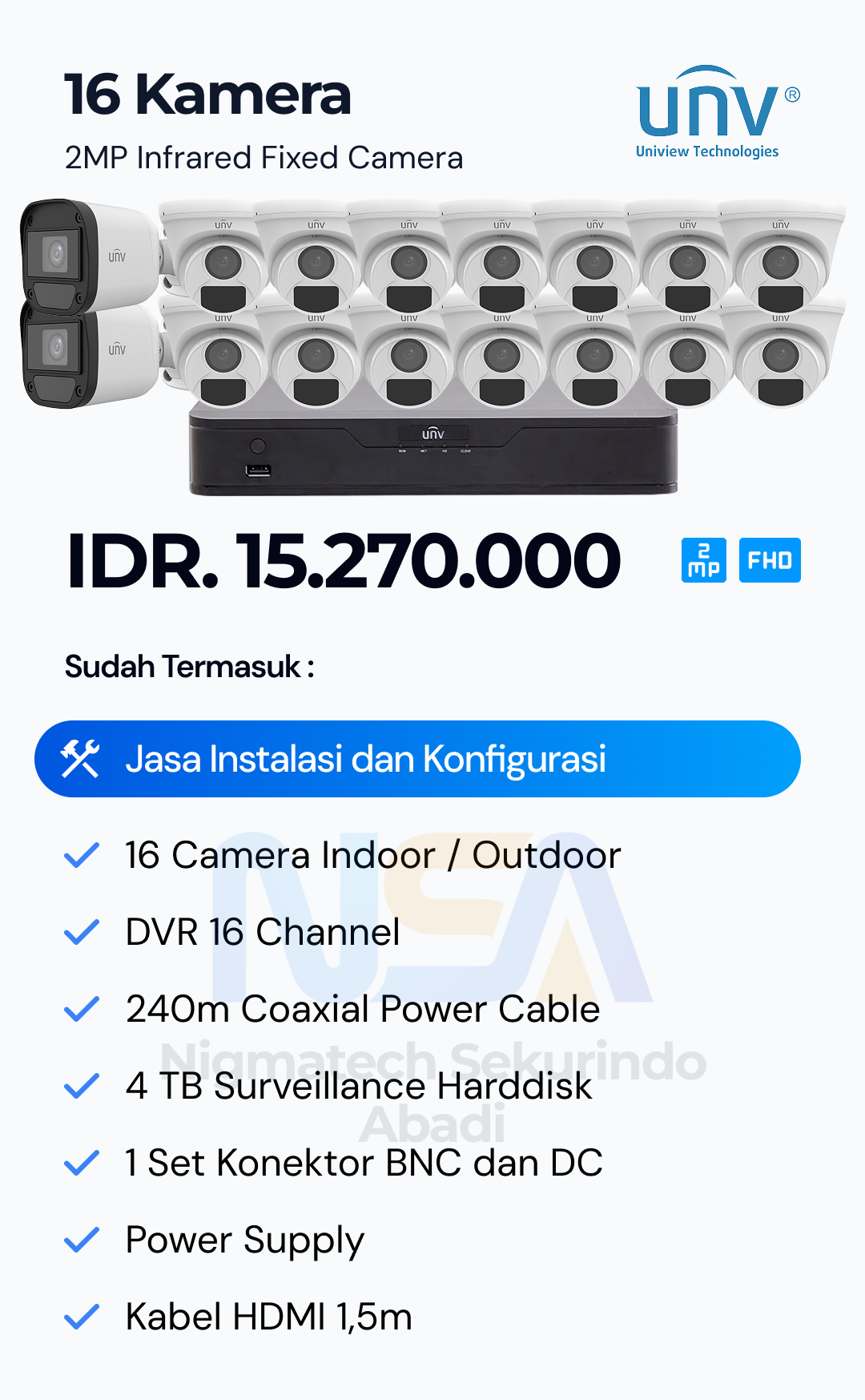 Paket CCTV Unv 2 Kamera