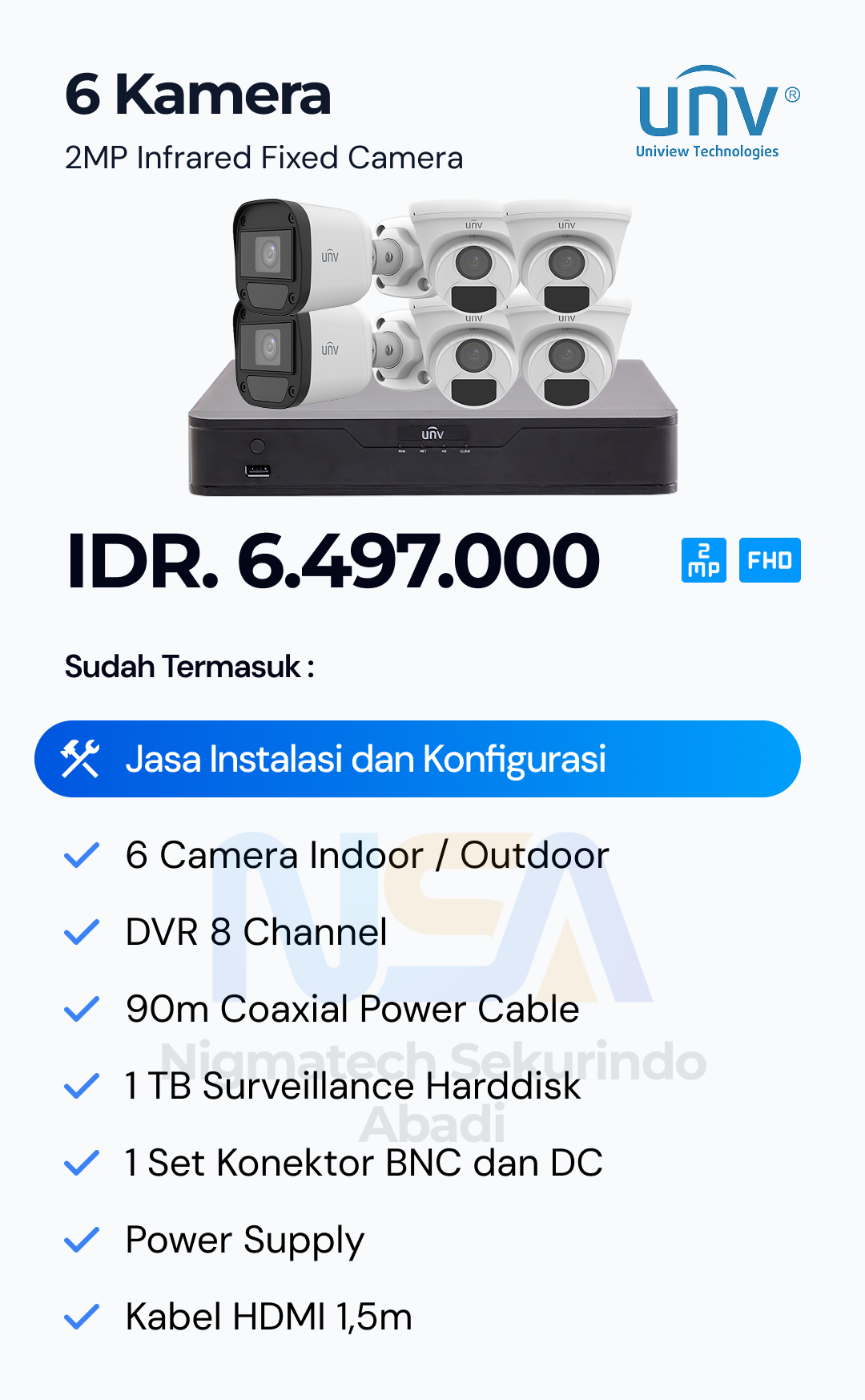 Paket CCTV Unv 2 Kamera