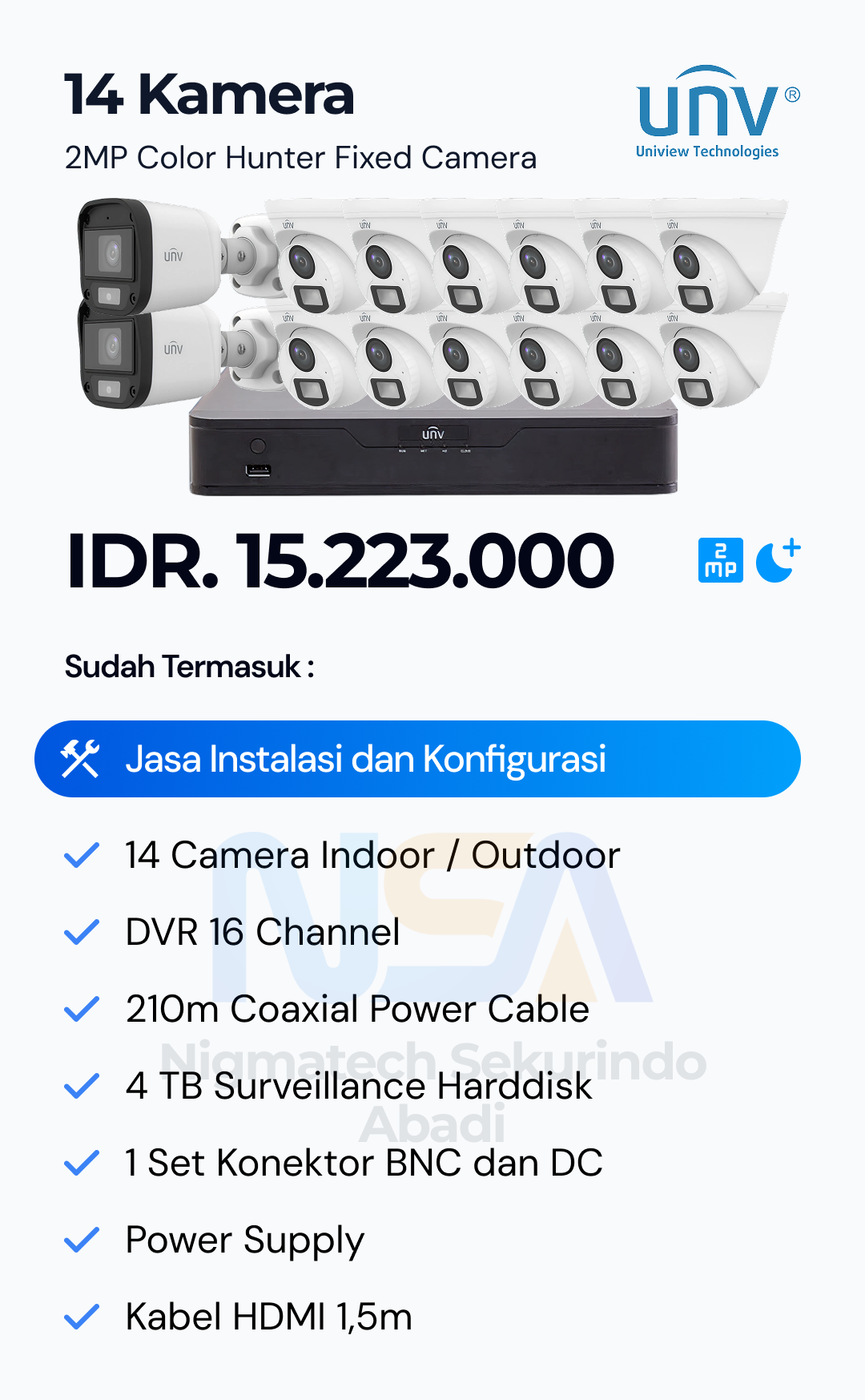 Paket CCTV Unv 2 Kamera