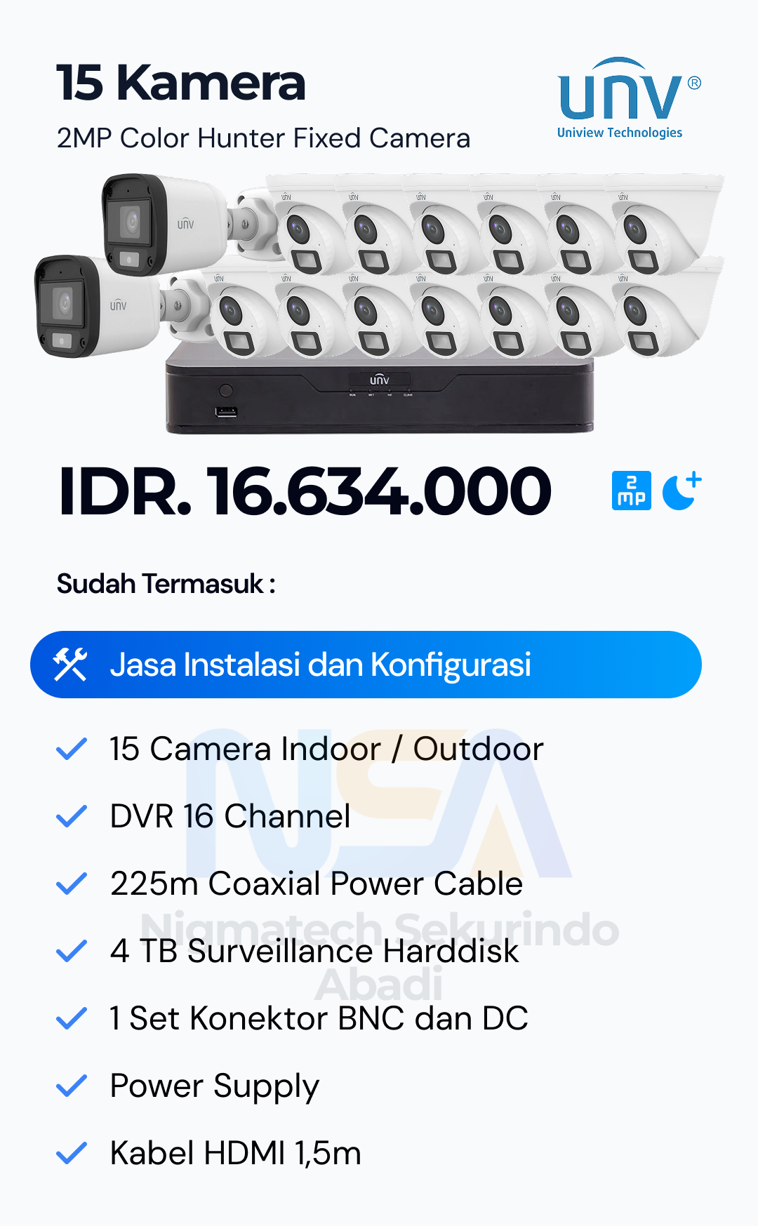 Paket CCTV Unv 2 Kamera