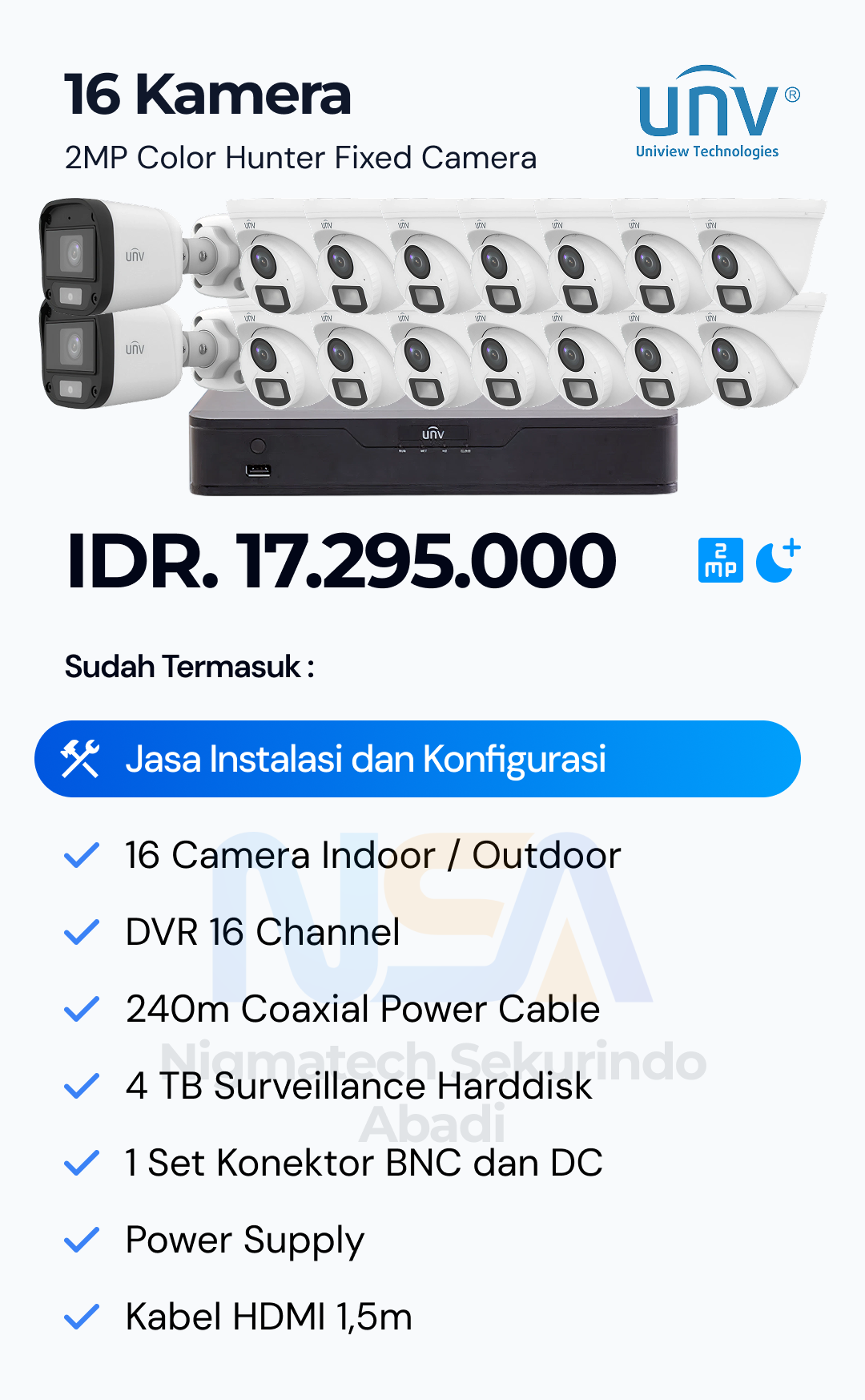 Paket CCTV Unv 2 Kamera