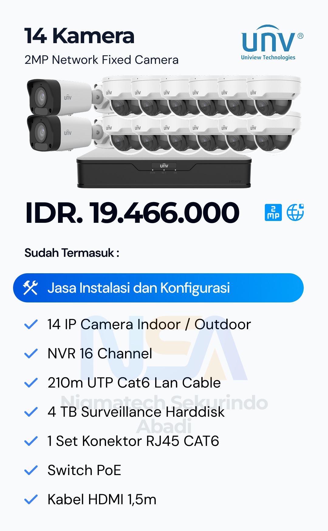 Paket CCTV Unv 2 Kamera