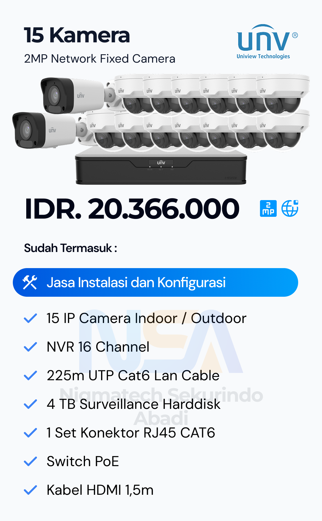 Paket CCTV Unv 2 Kamera
