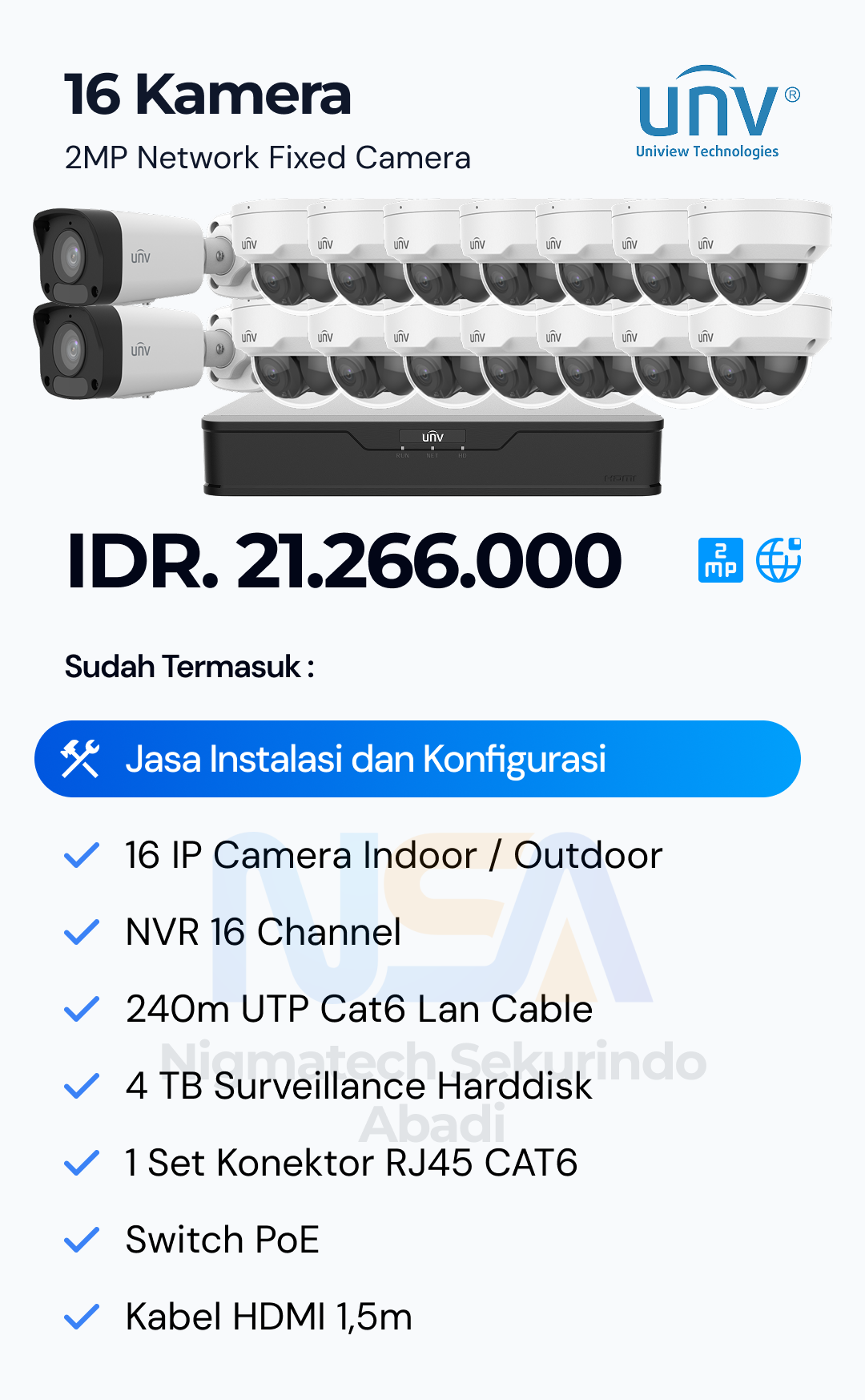 Paket CCTV Unv 2 Kamera