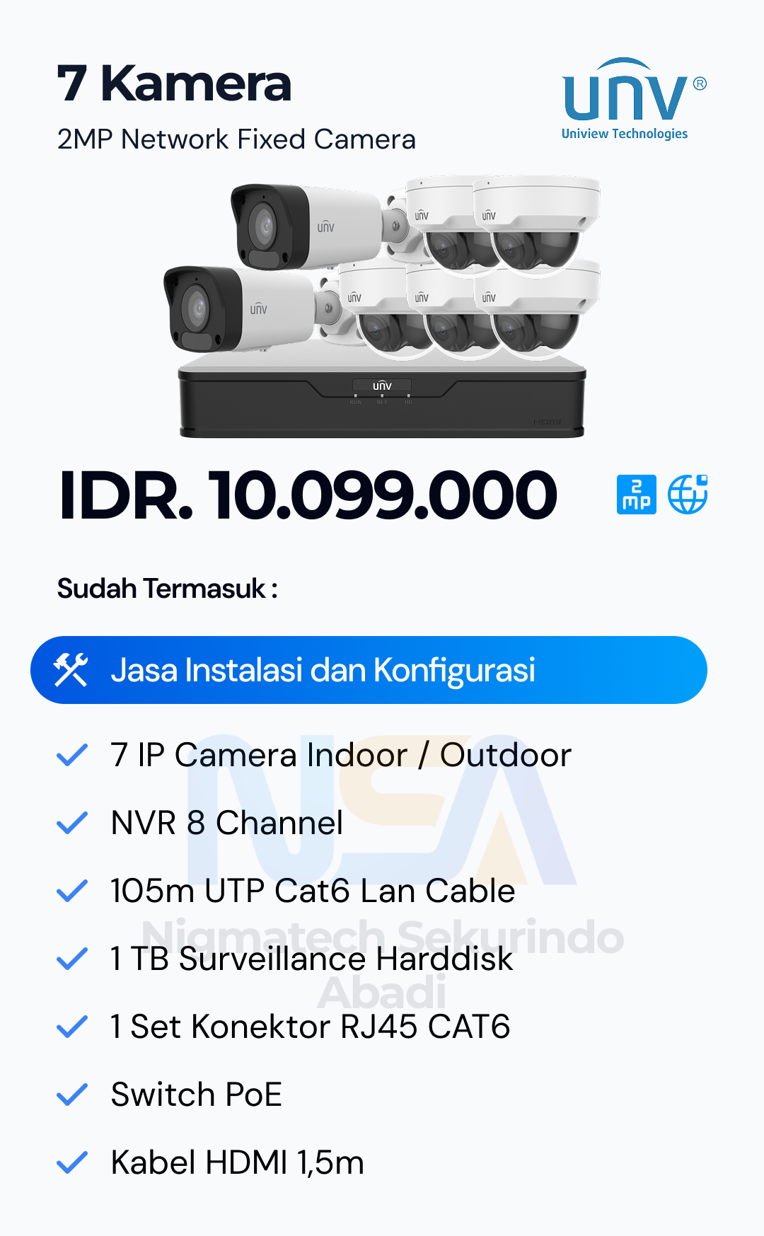 Paket CCTV Unv 2 Kamera