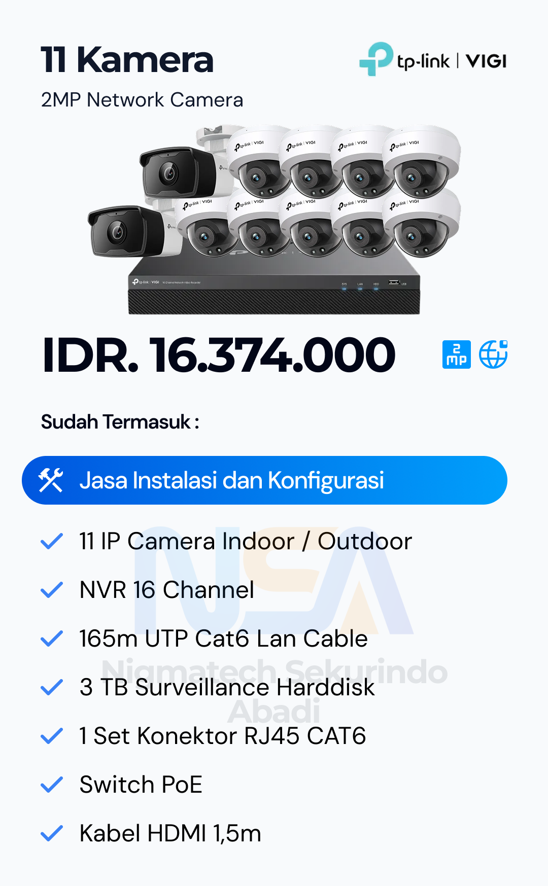 Paket CCTV Vigi 2 Kamera