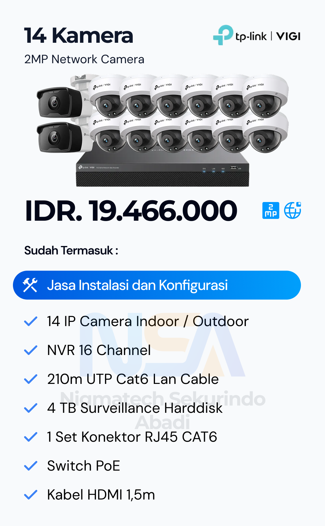 Paket CCTV Vigi 2 Kamera