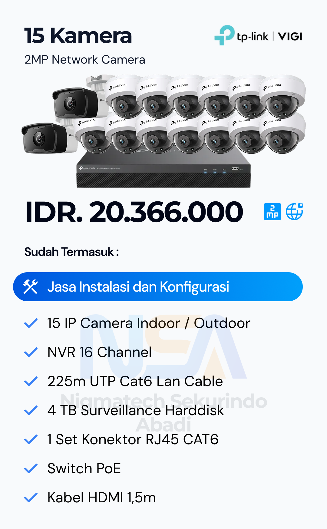 Paket CCTV Vigi 2 Kamera