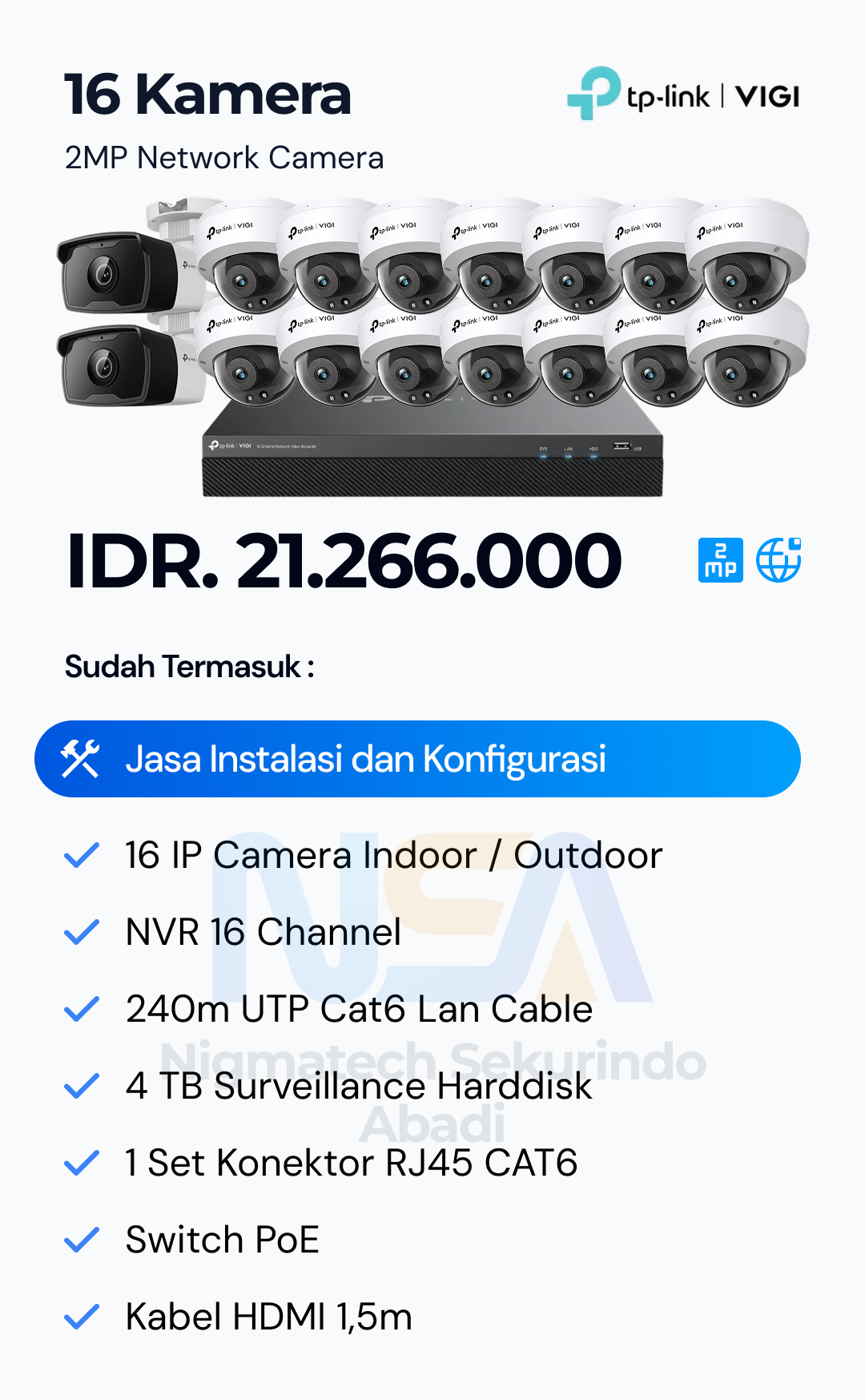 Paket CCTV Vigi 2 Kamera